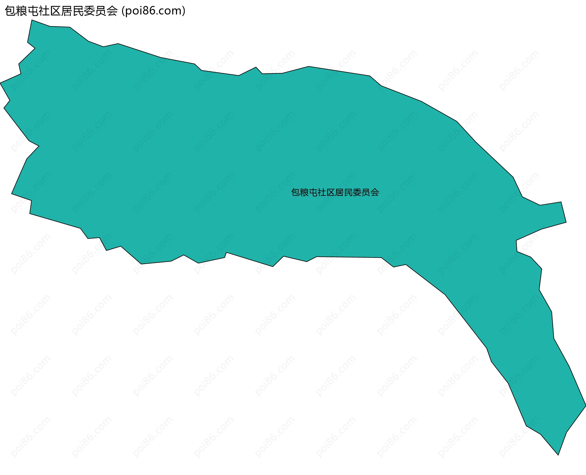 包粮屯社区居民委员会边界地图