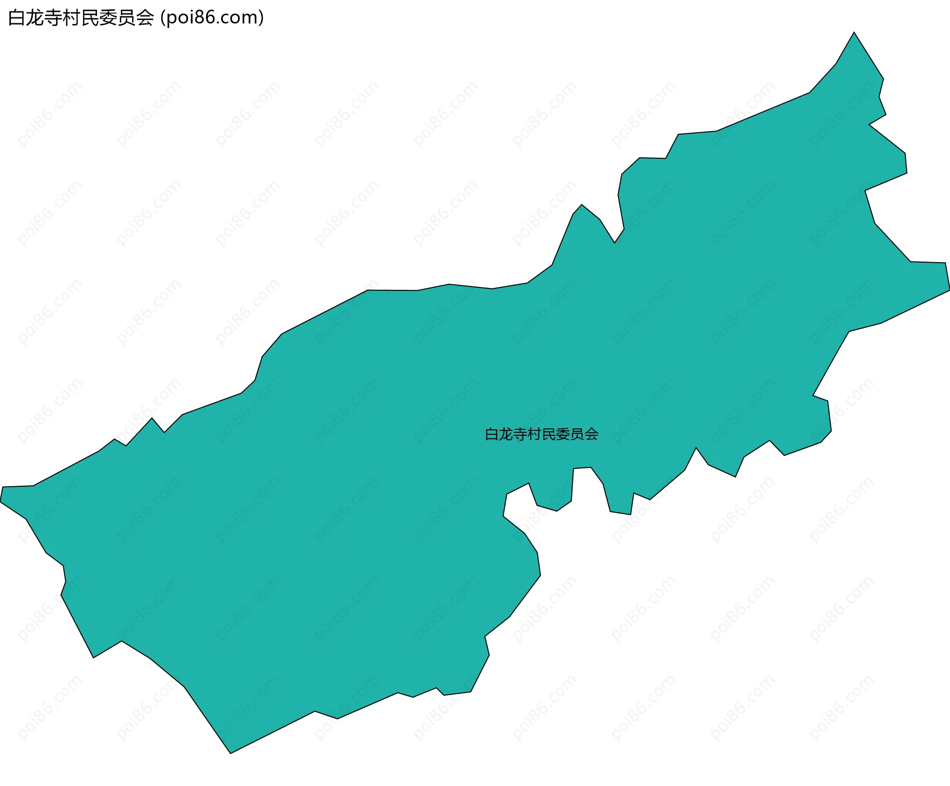 白龙寺村民委员会边界地图