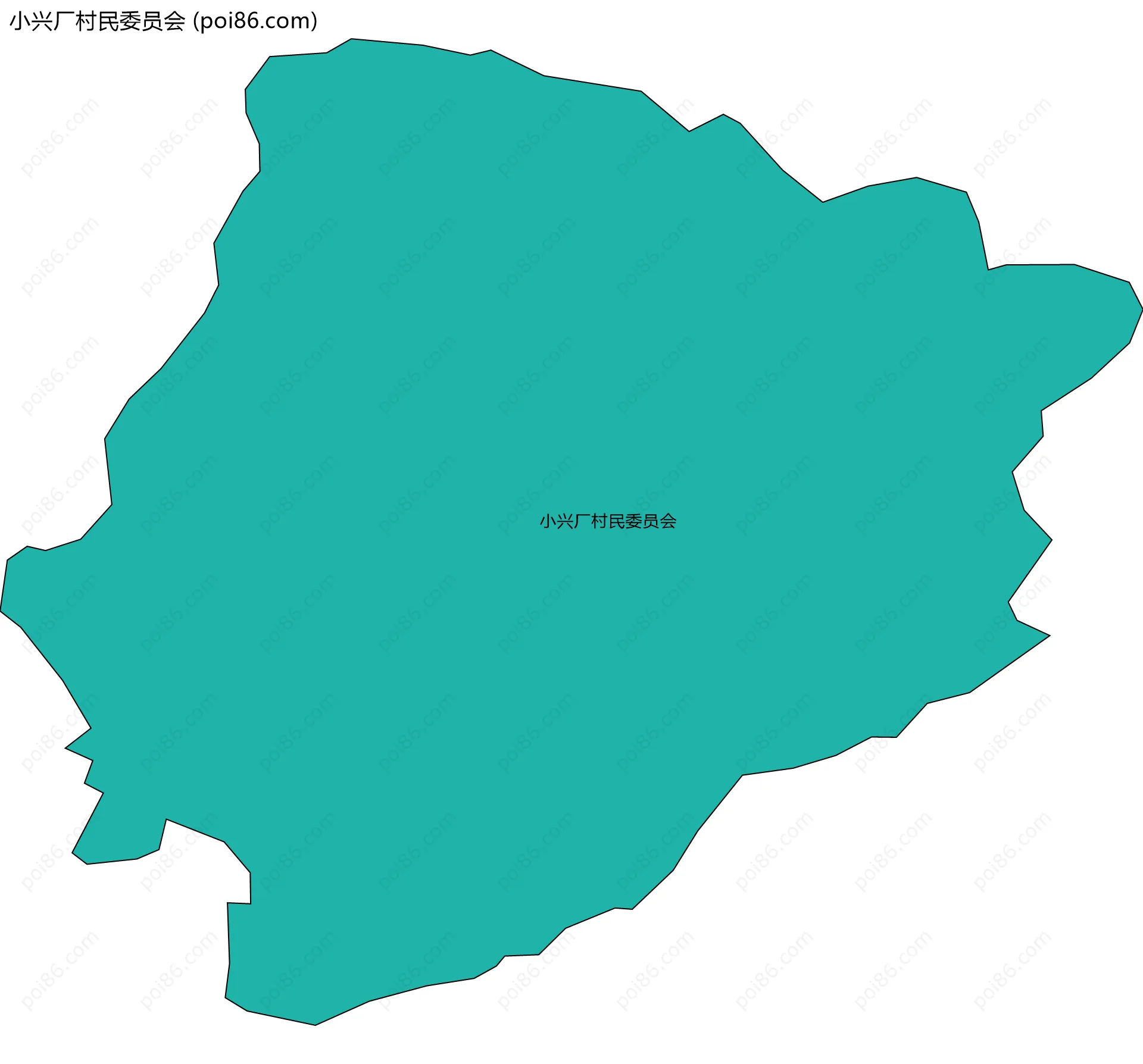 小兴厂村民委员会边界地图