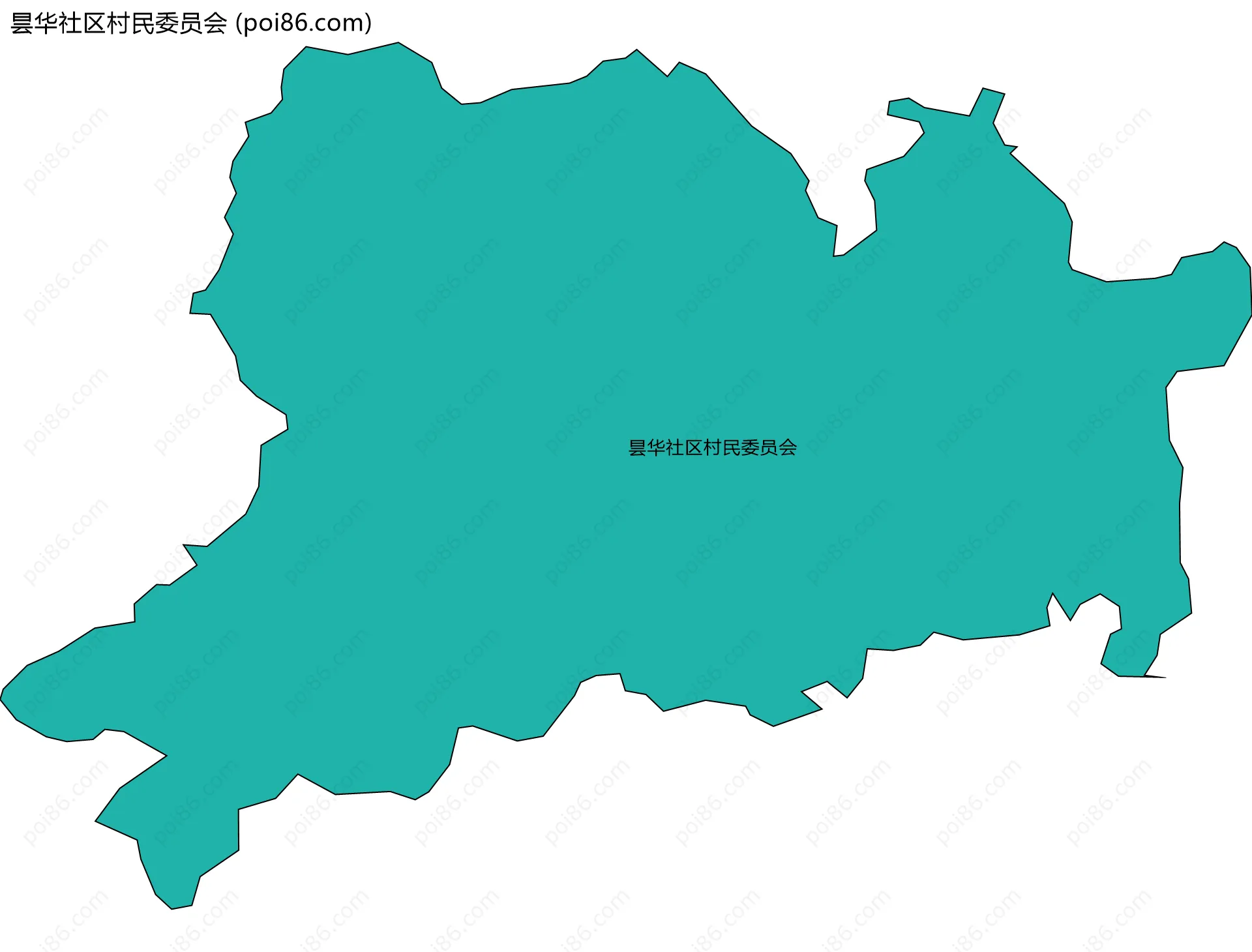 昙华社区村民委员会边界地图