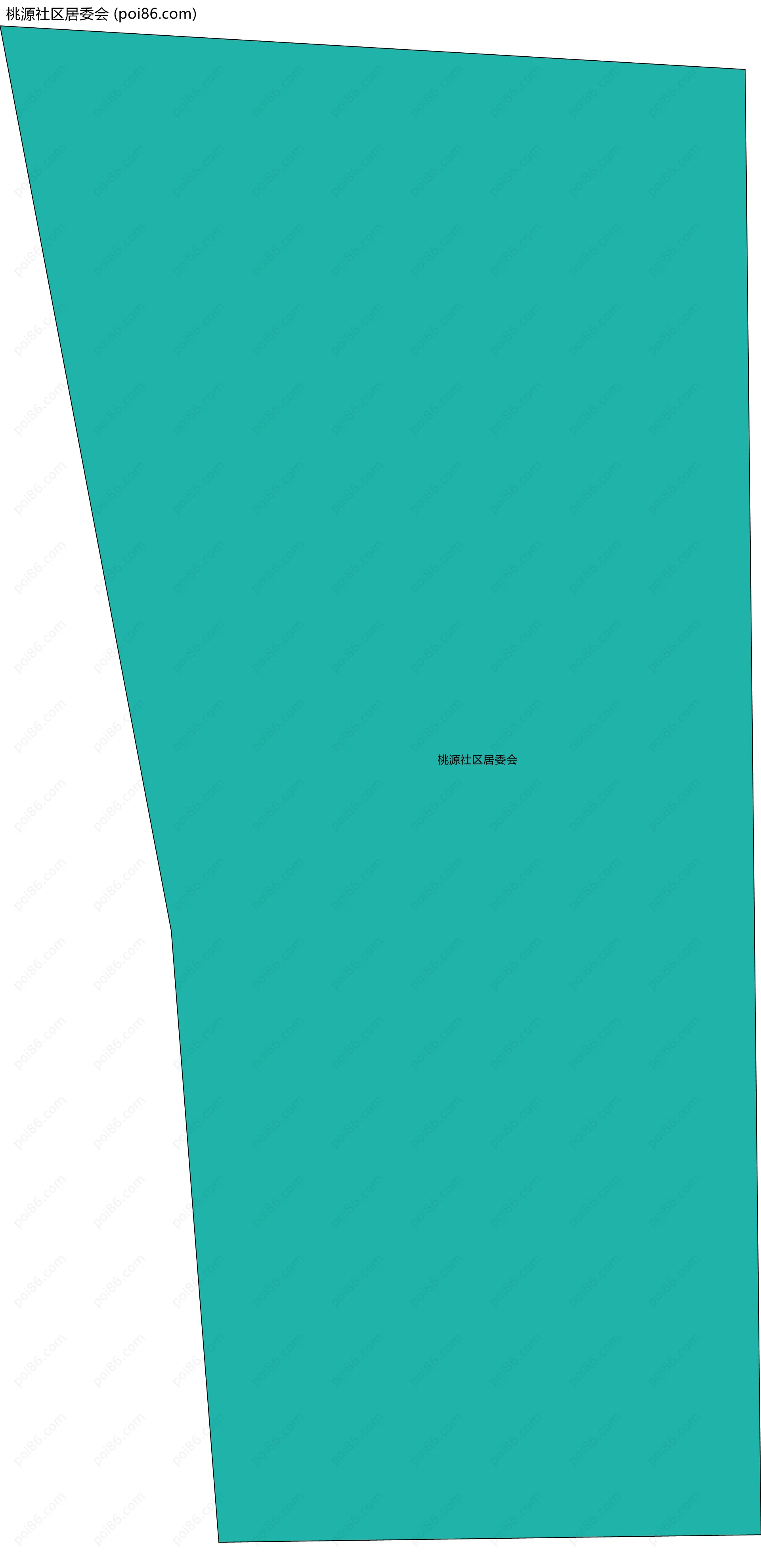 桃源社区居委会边界地图