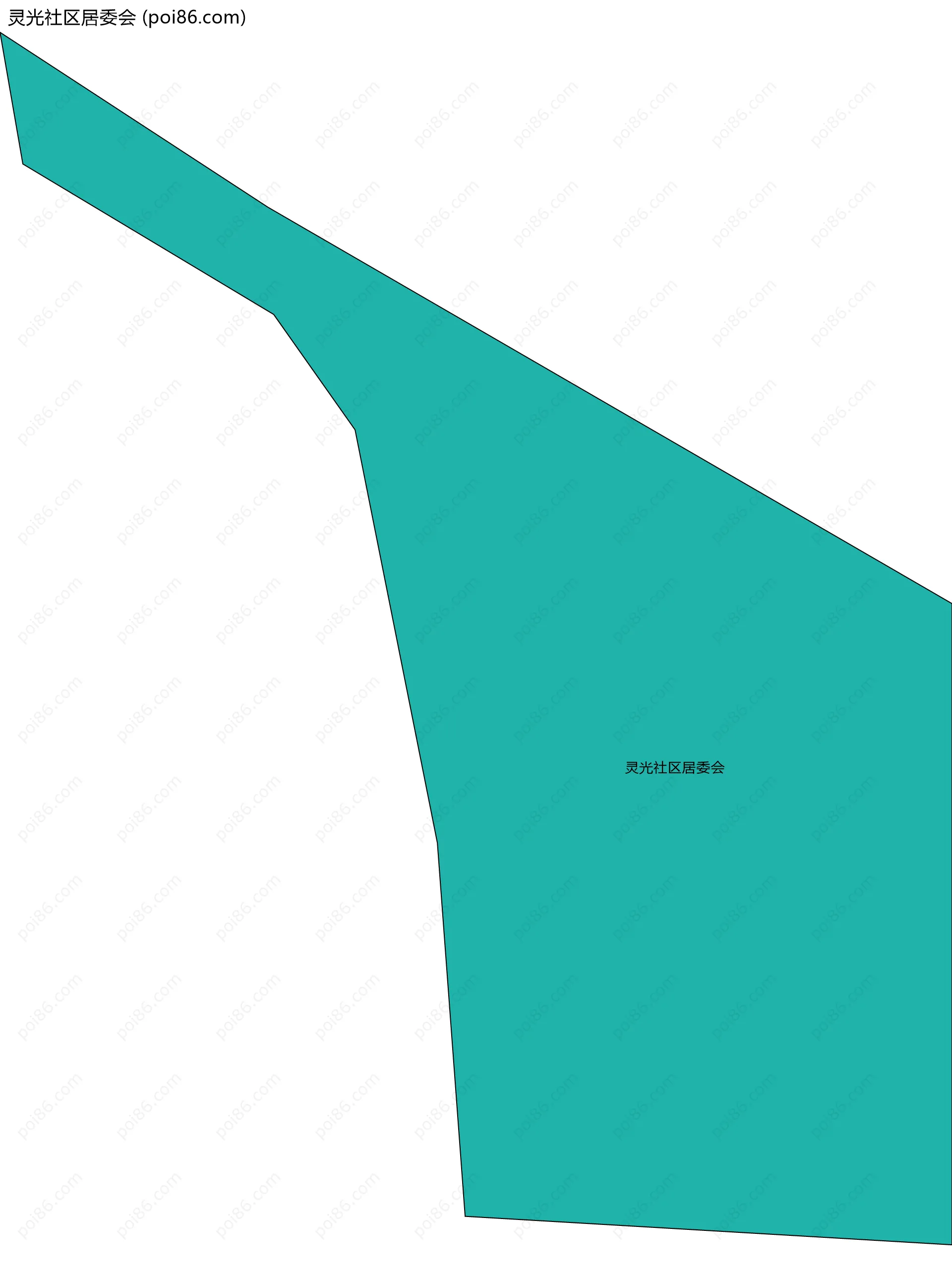 灵光社区居委会边界地图