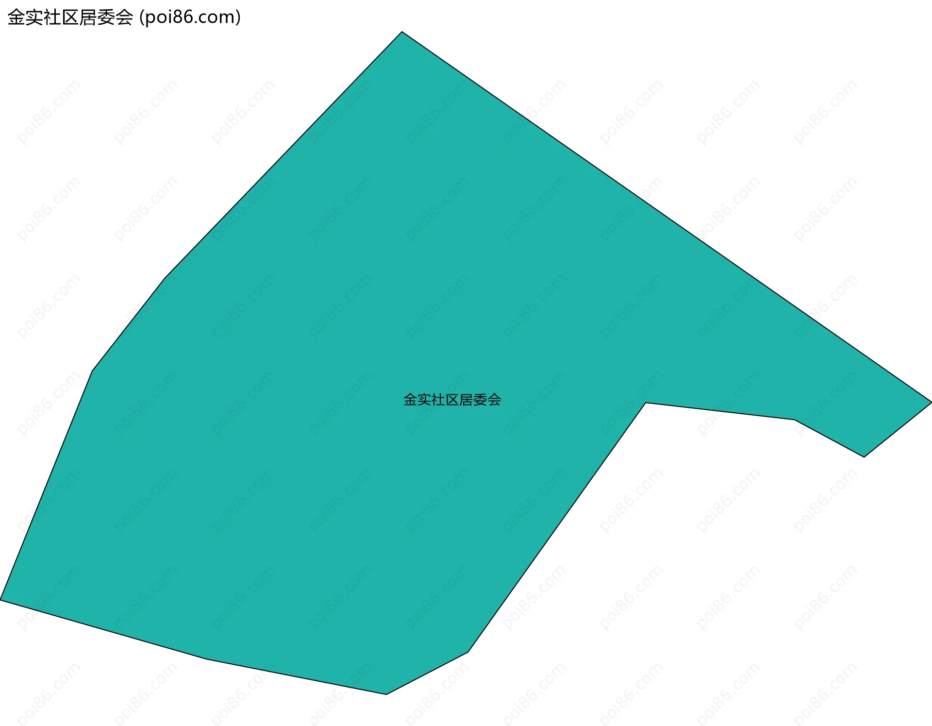 金实社区居委会边界地图