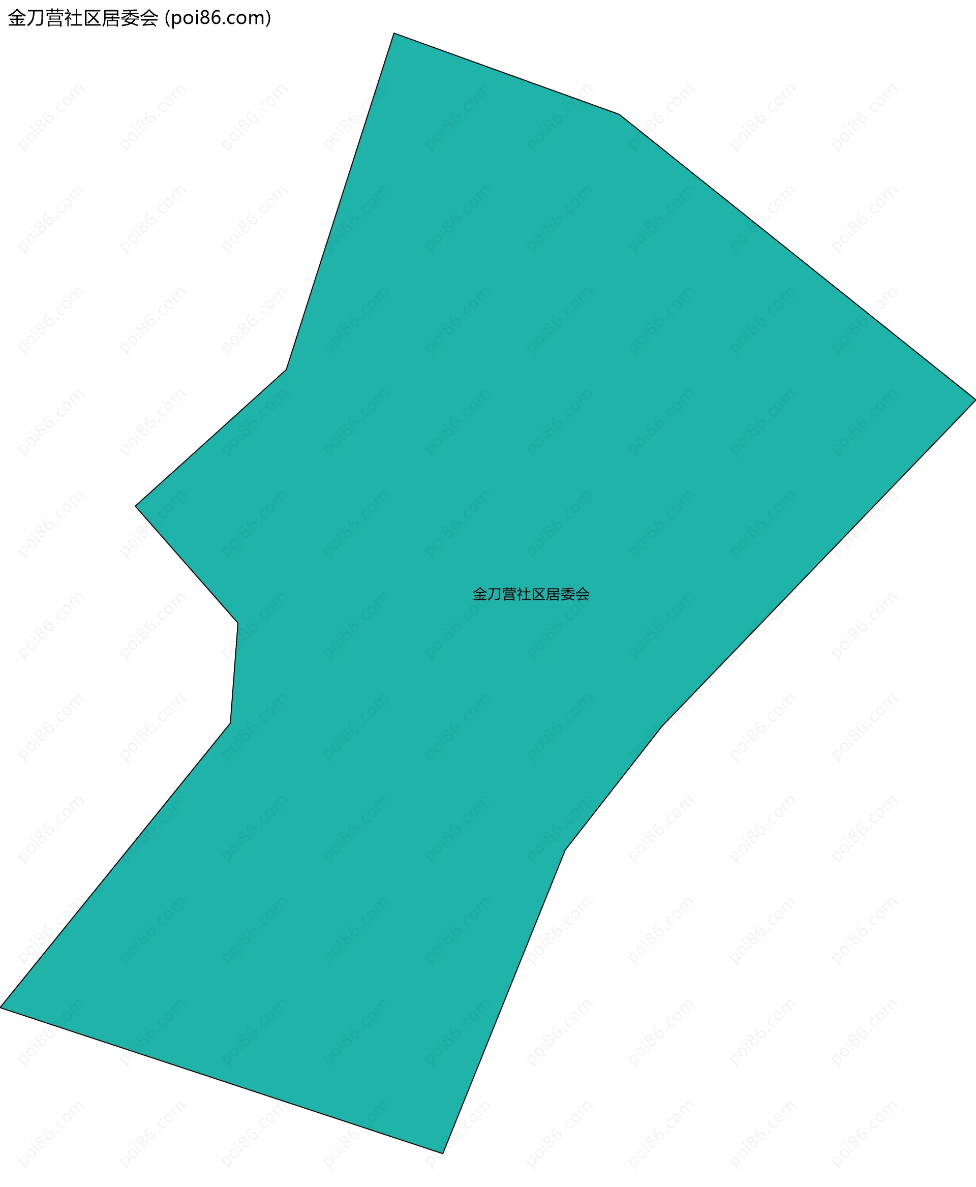 金刀营社区居委会边界地图