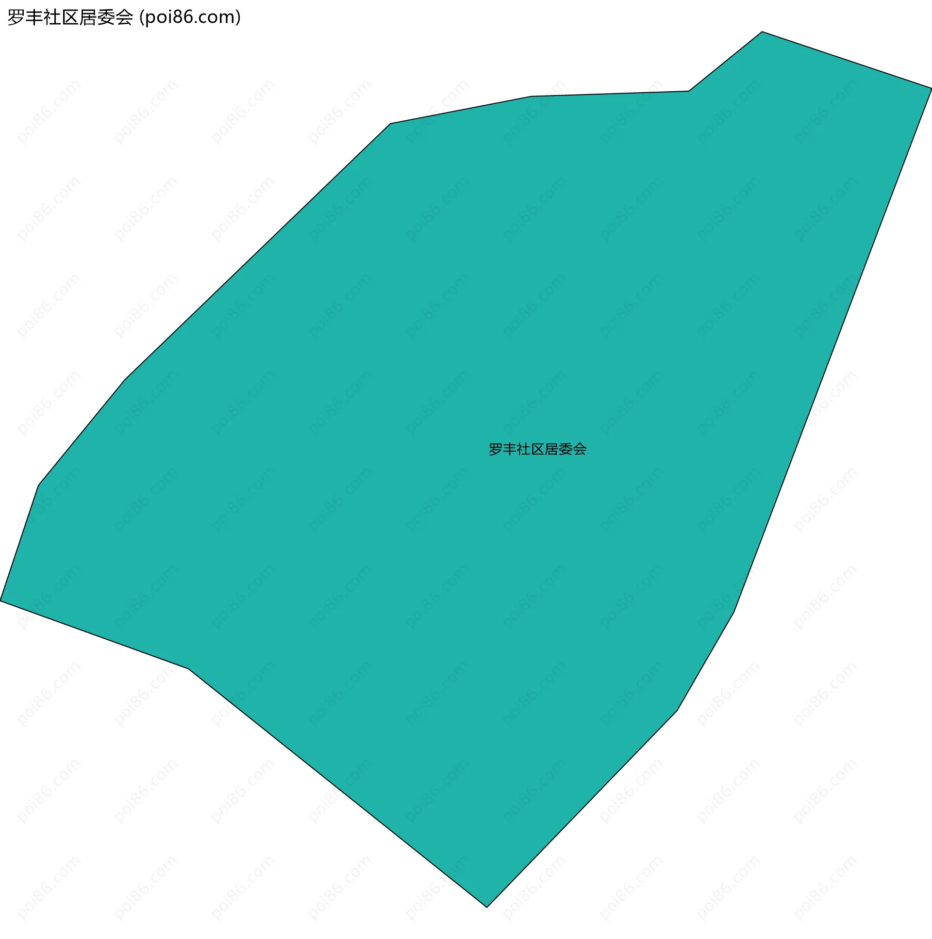 罗丰社区居委会边界地图