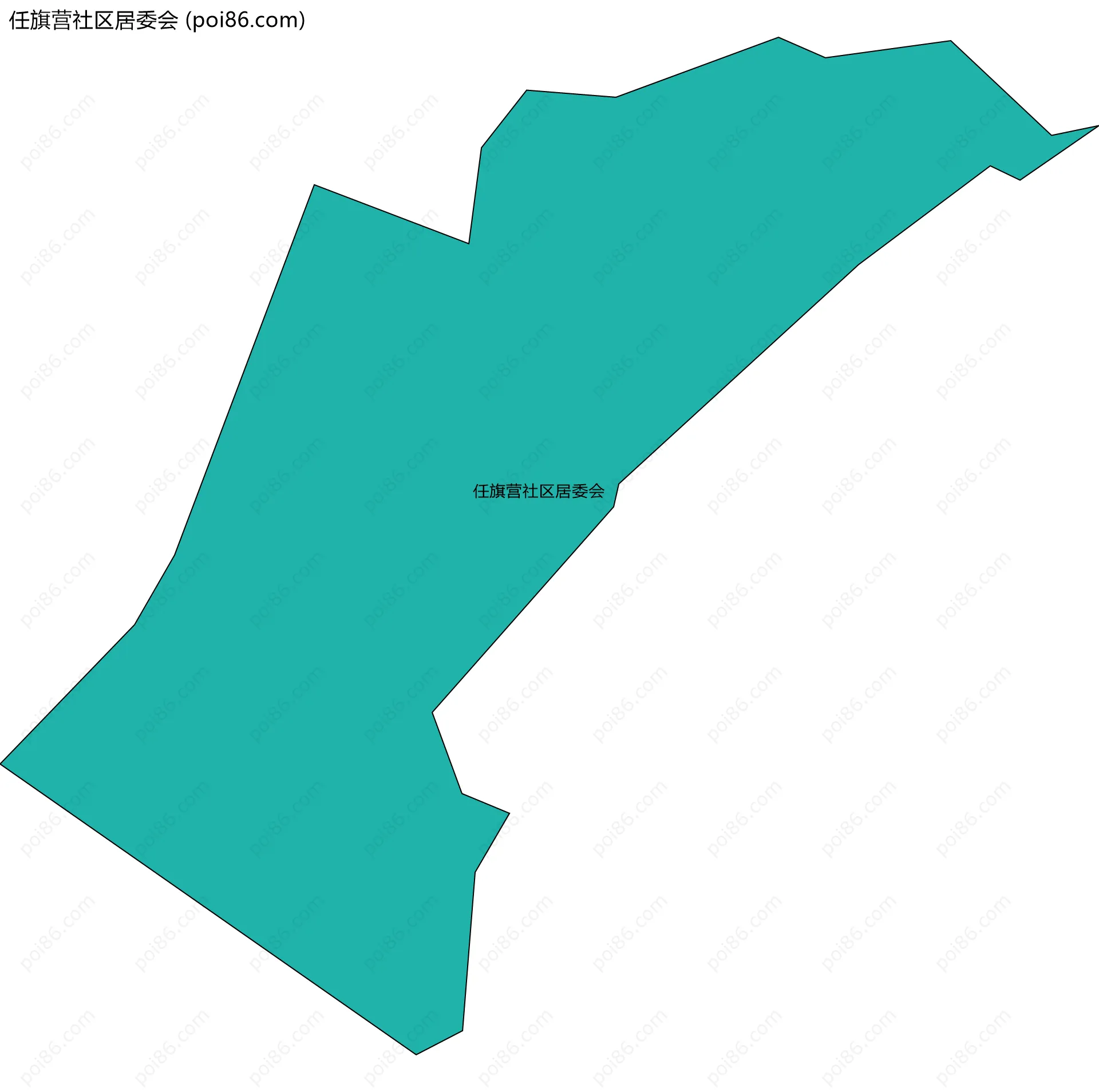 任旗营社区居委会边界地图