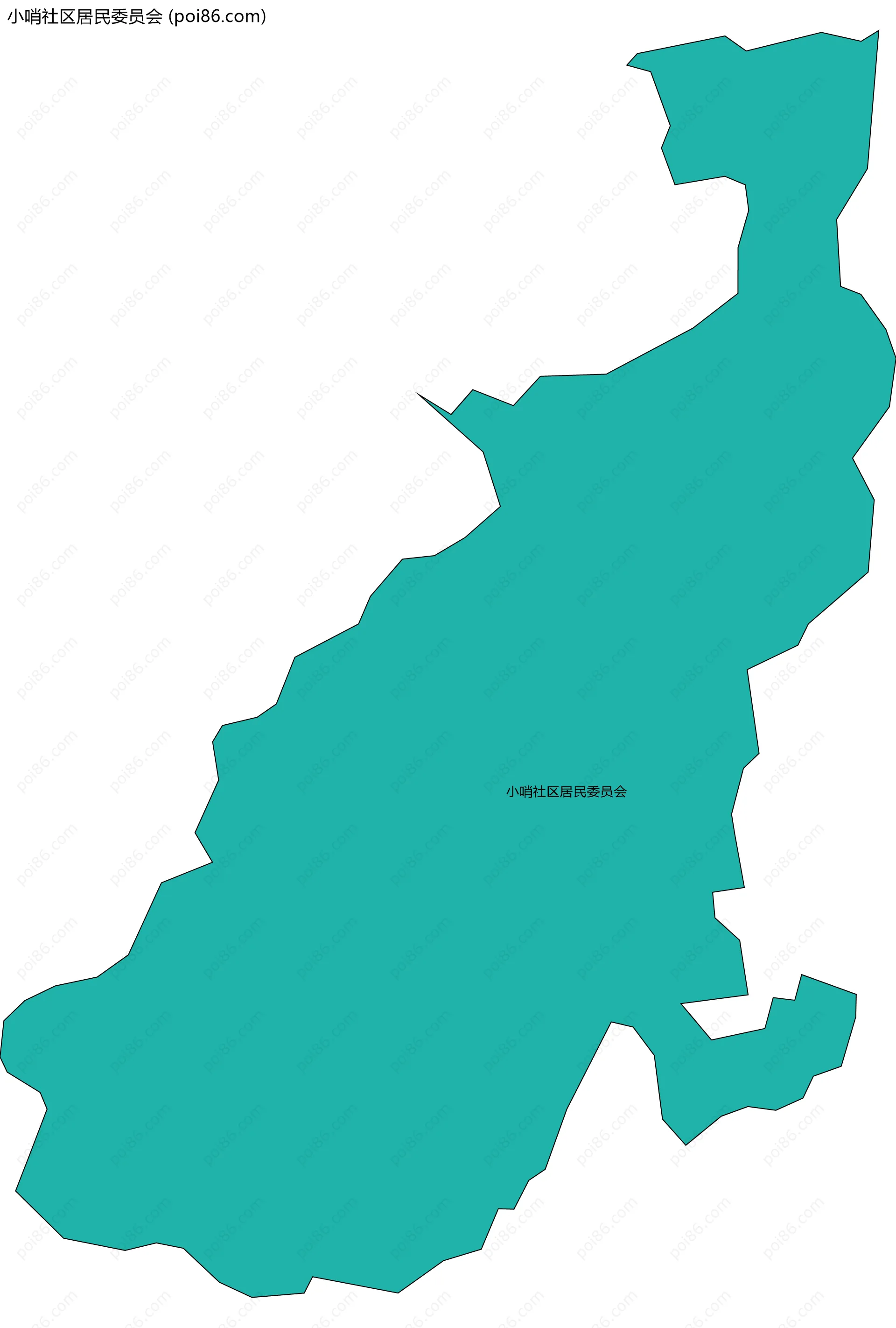 小哨社区居民委员会边界地图