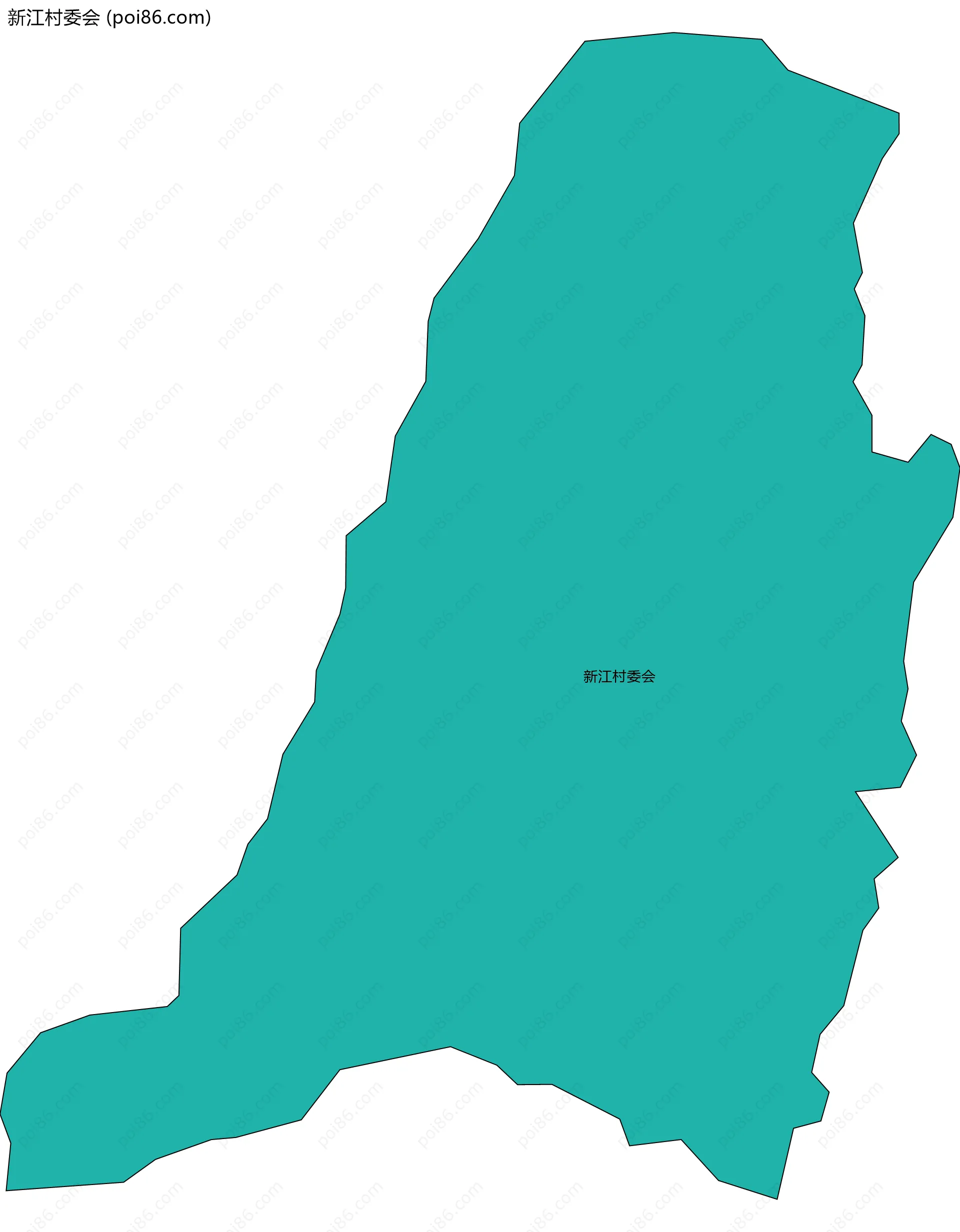 新江村委会边界地图