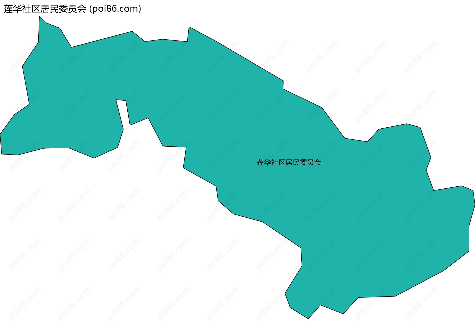 莲华社区居民委员会边界地图