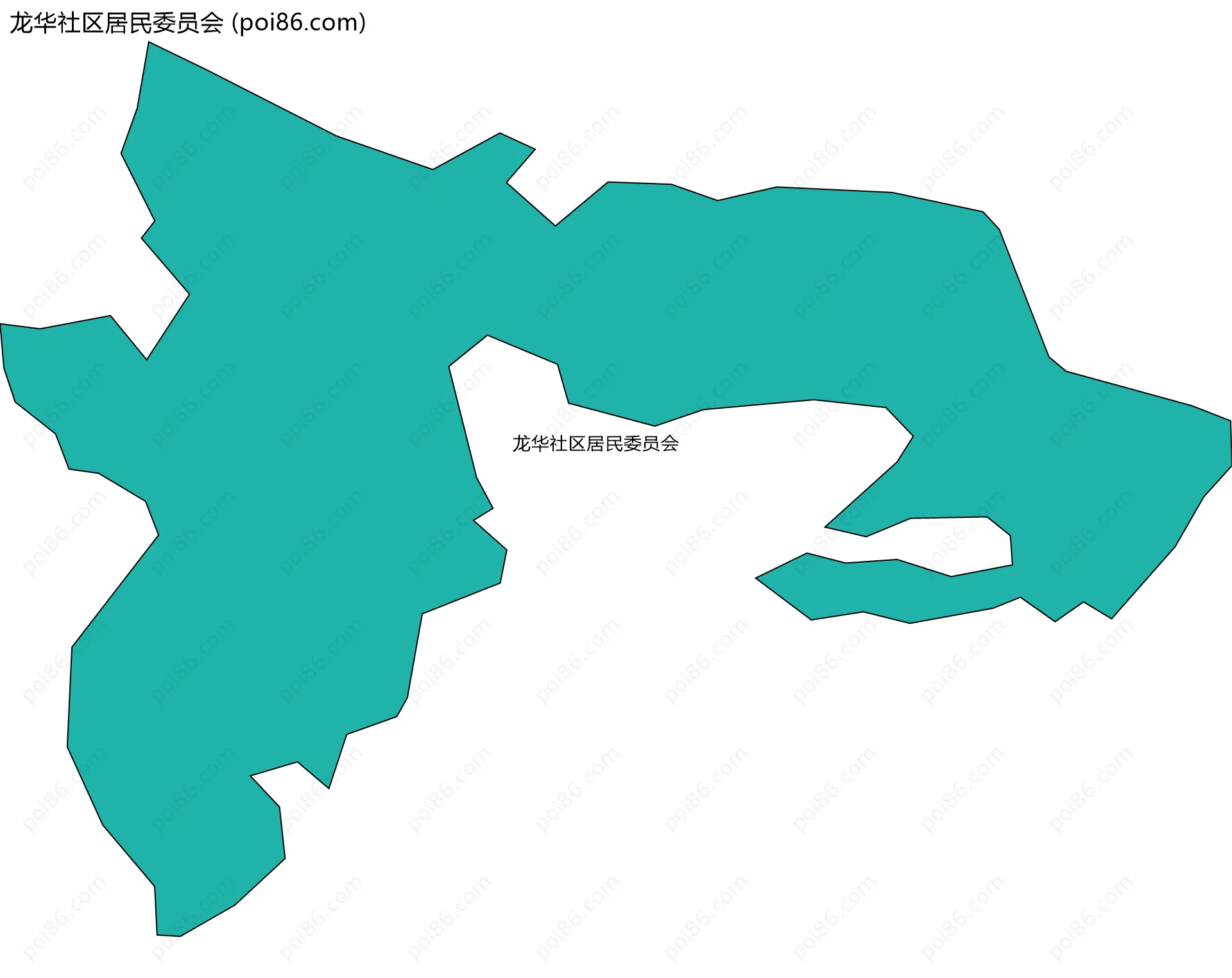 龙华社区居民委员会边界地图