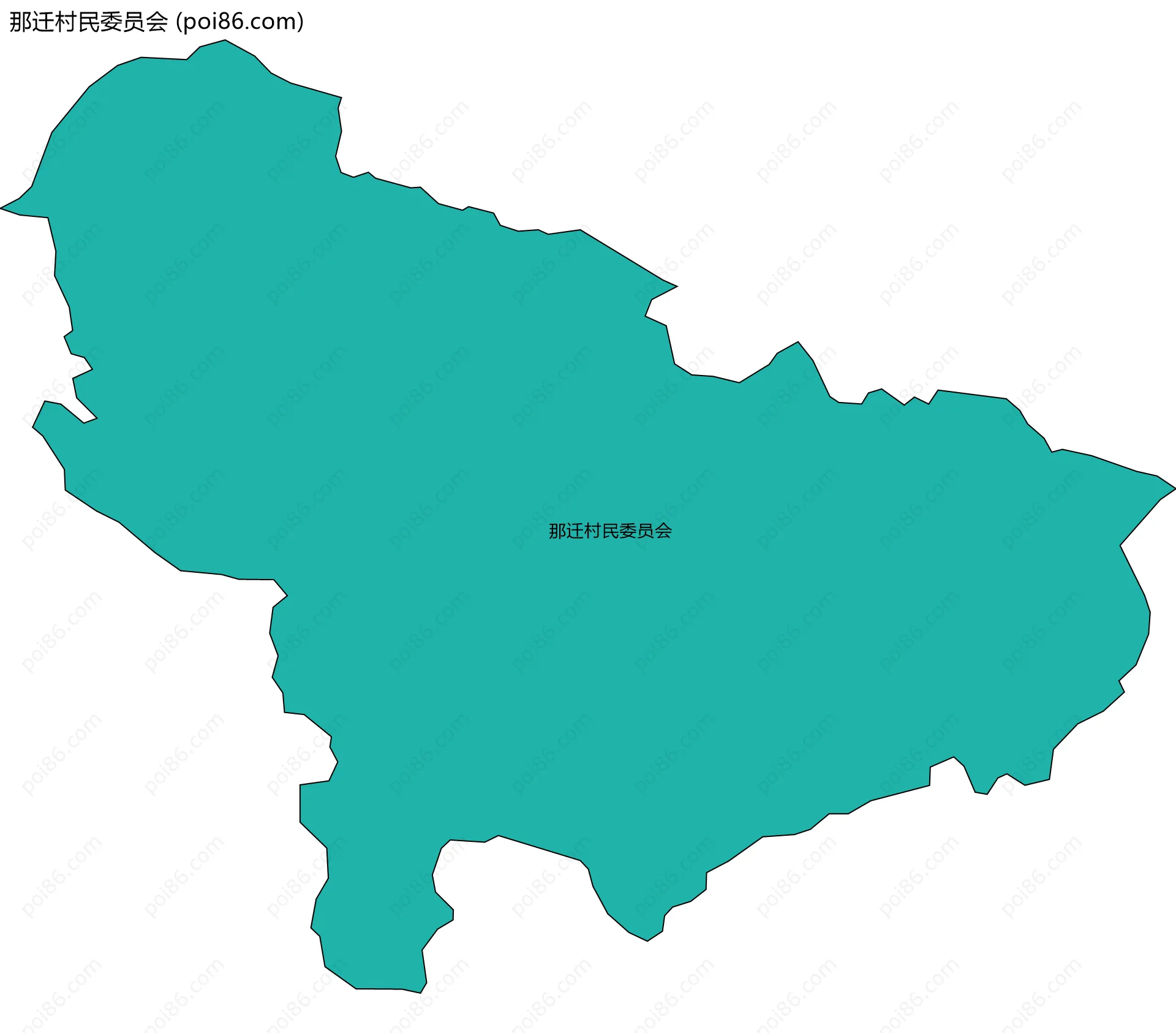 那迁村民委员会边界地图