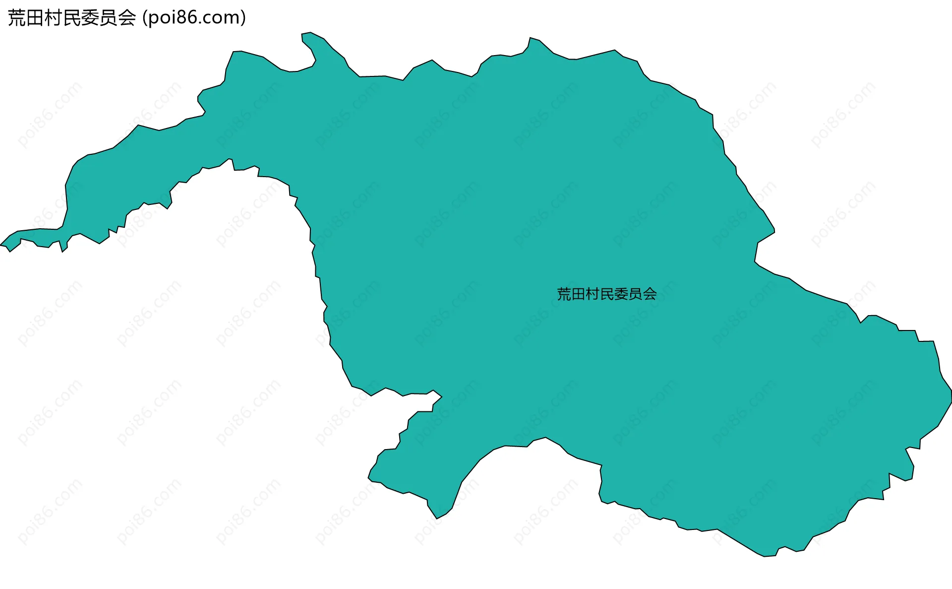 荒田村民委员会边界地图