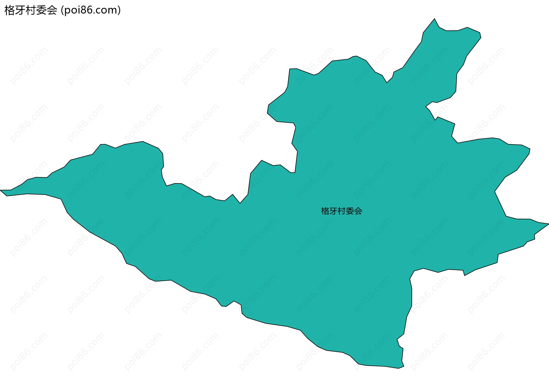 格牙村委会边界地图