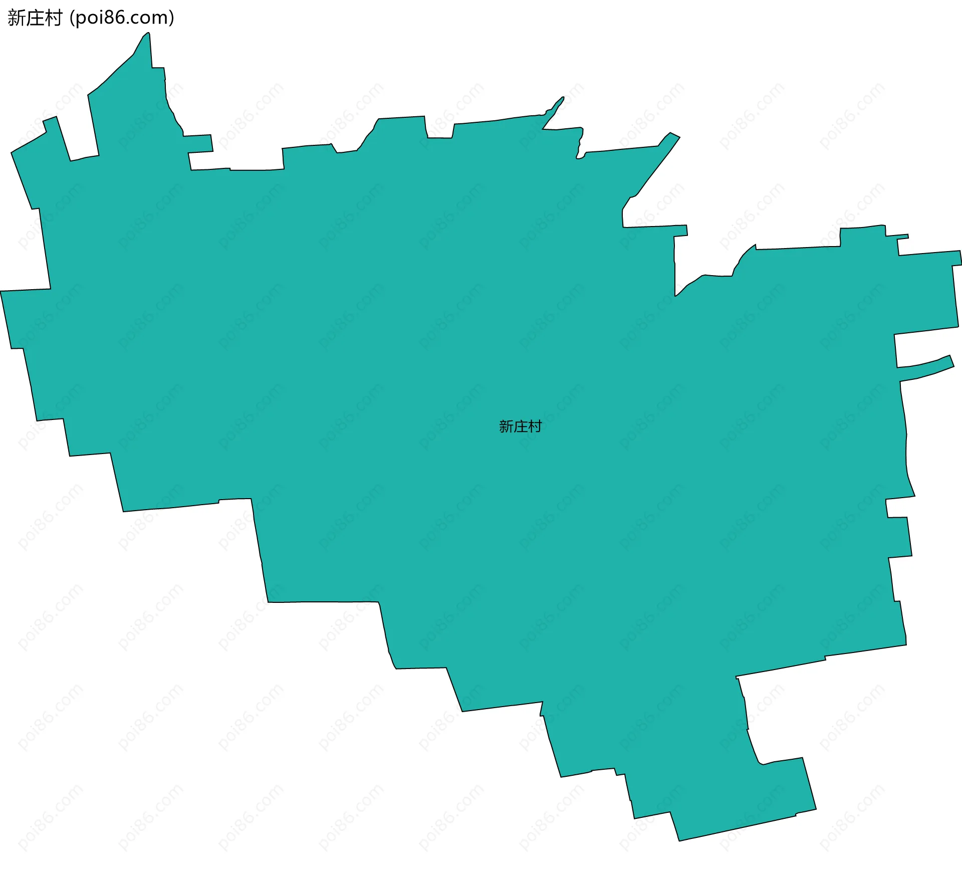 新庄村边界地图