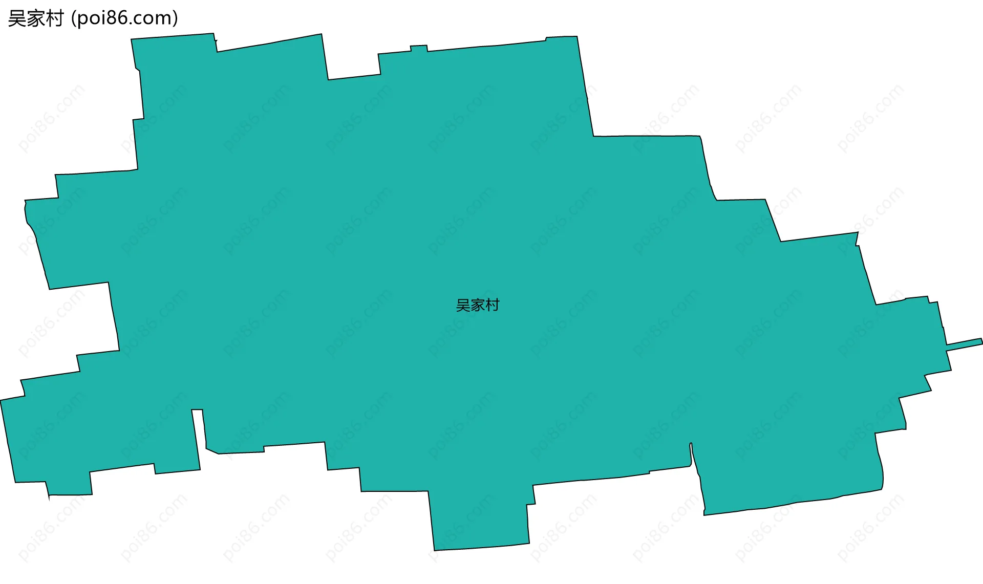 吴家村边界地图