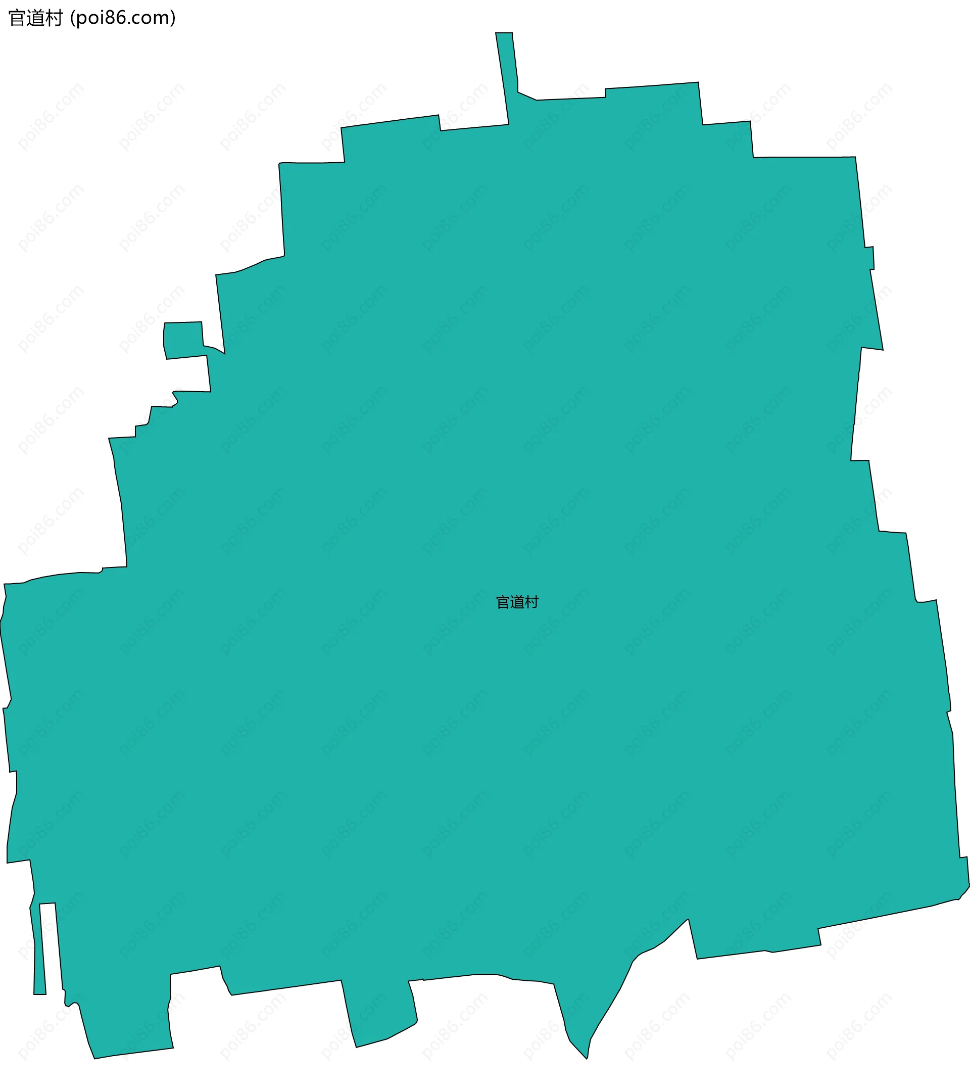 官道村边界地图