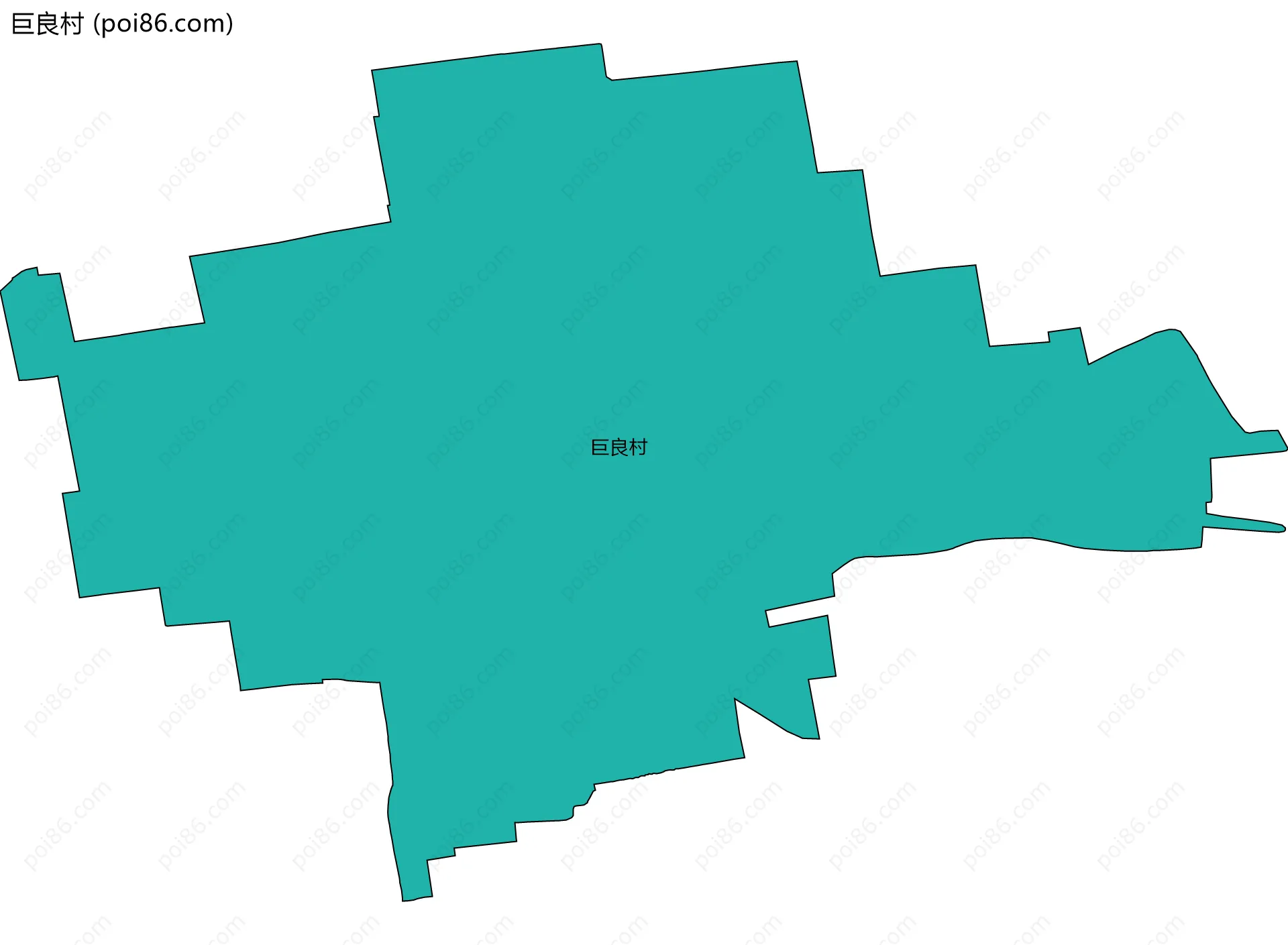 巨良村边界地图