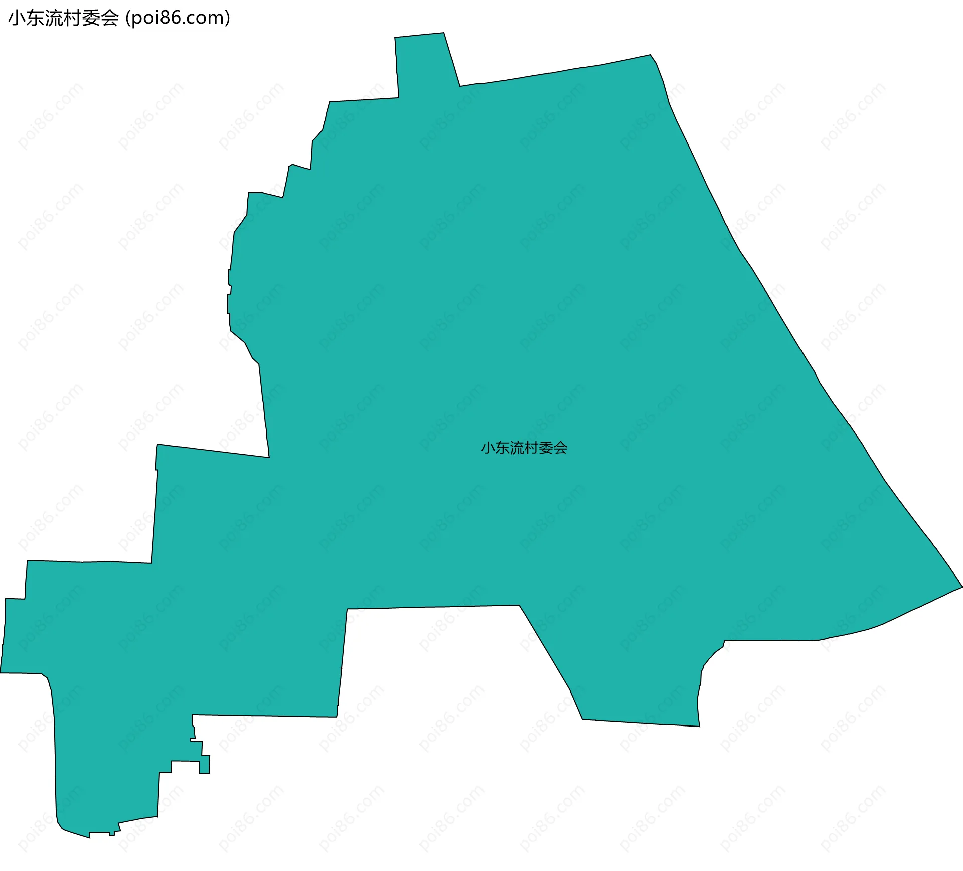 小东流村委会边界地图