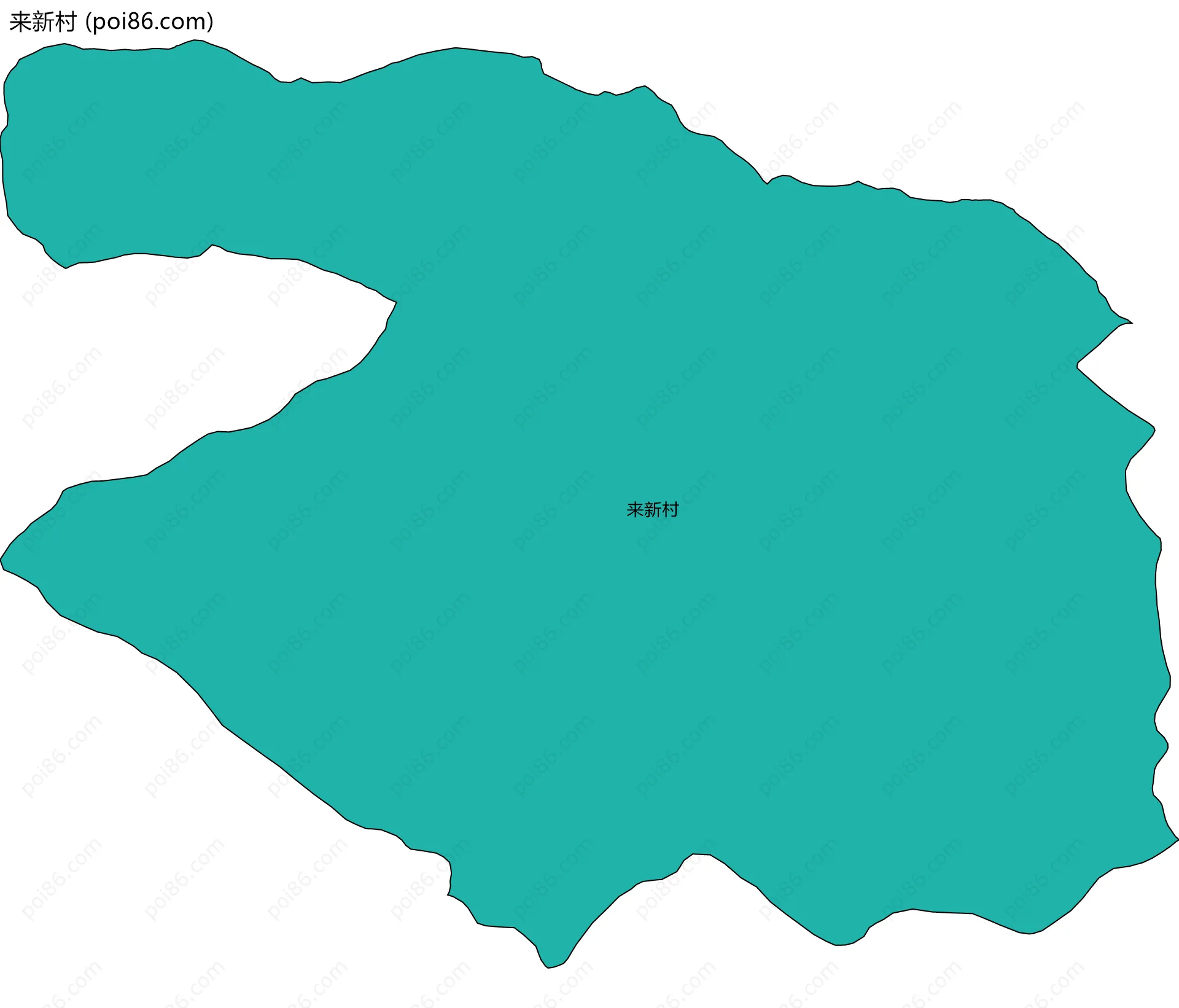 来新村边界地图
