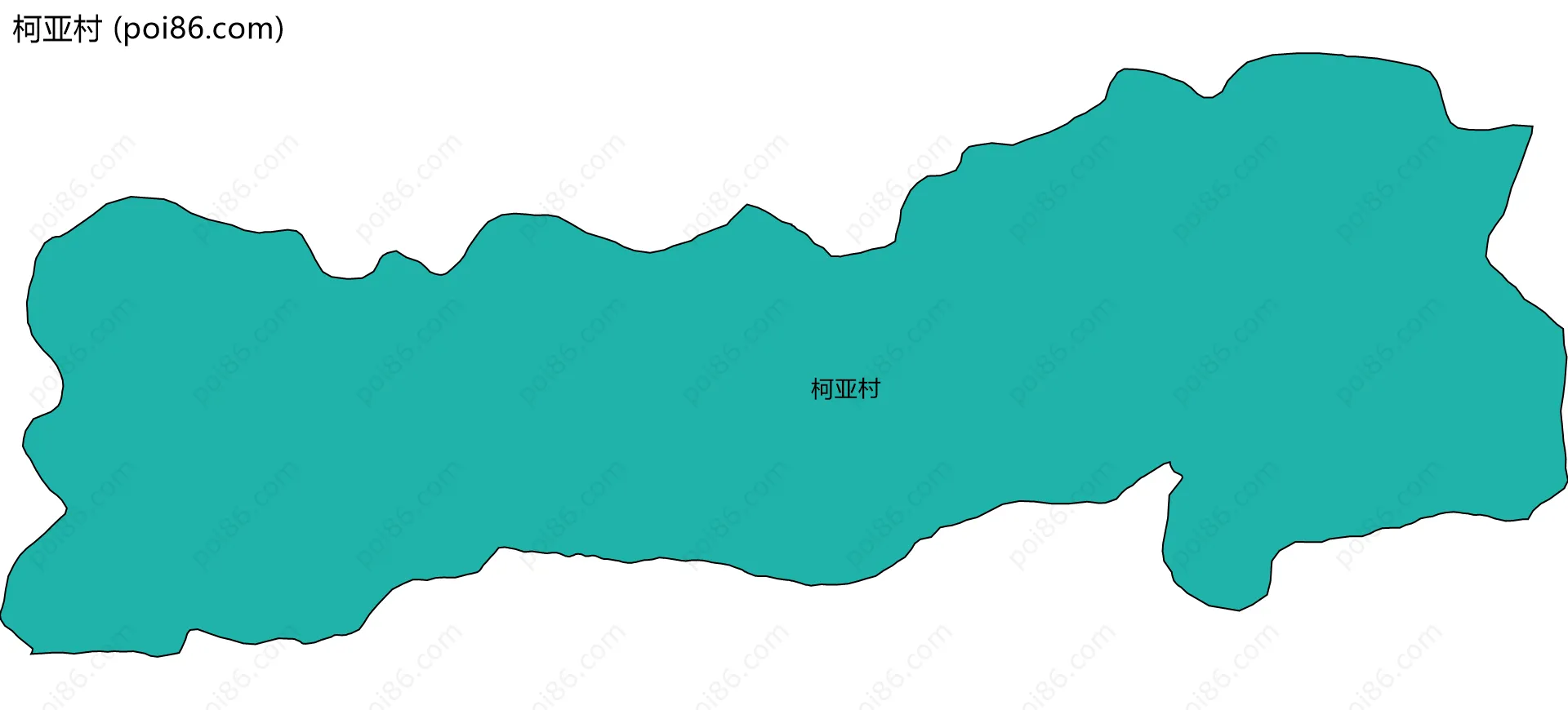 柯亚村边界地图