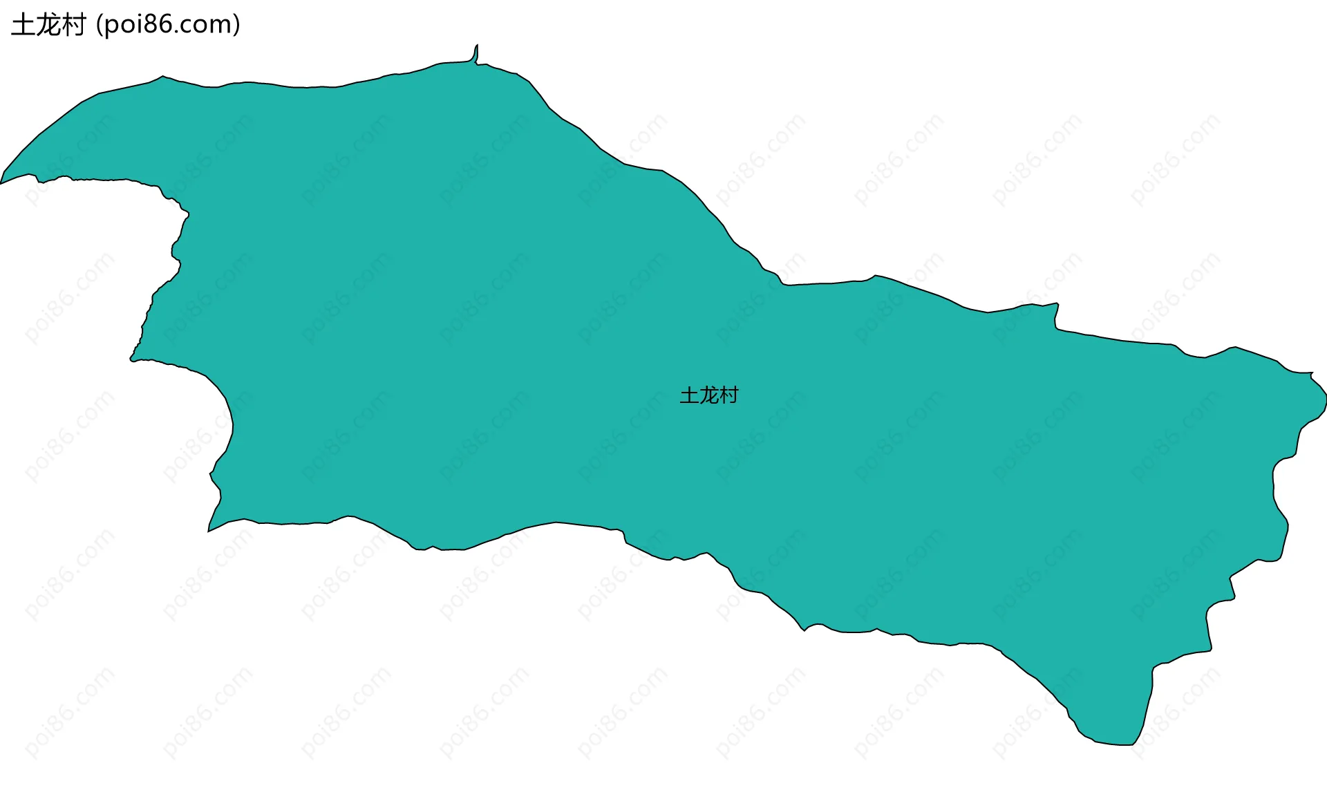 土龙村边界地图