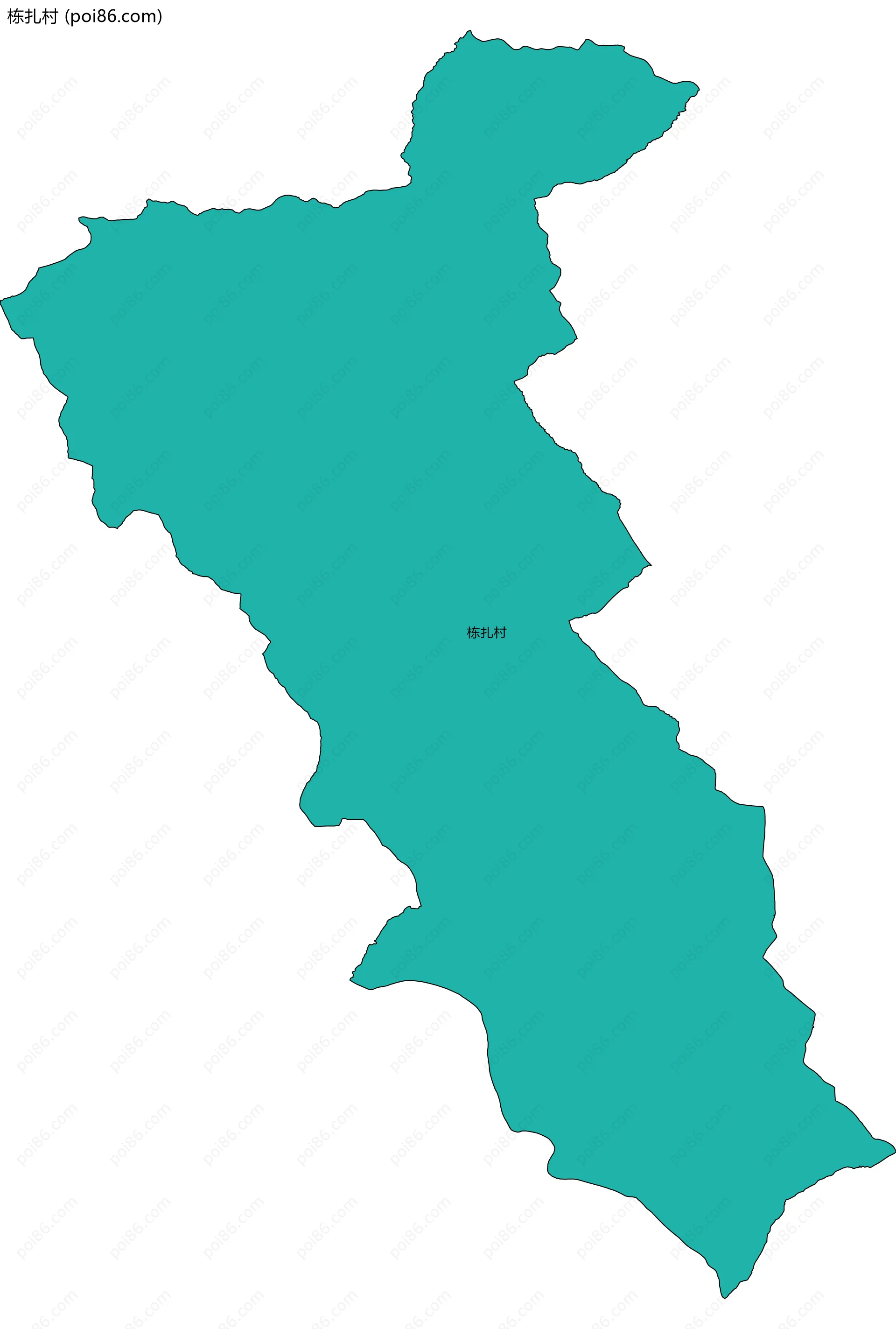 栋扎村边界地图