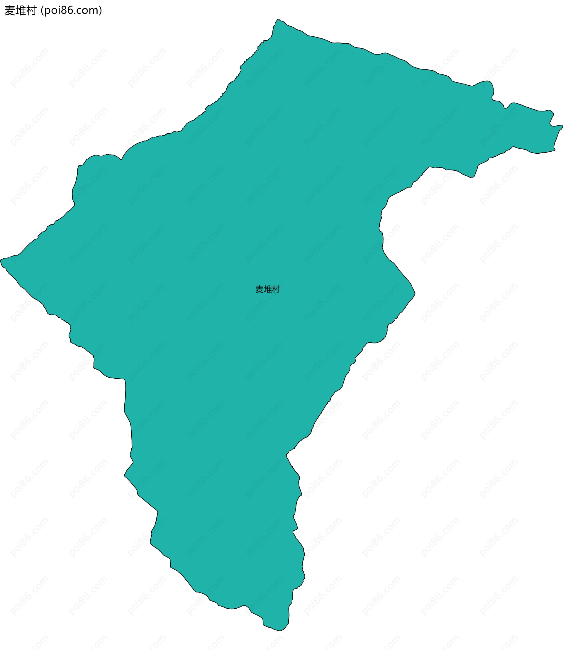 麦堆村边界地图