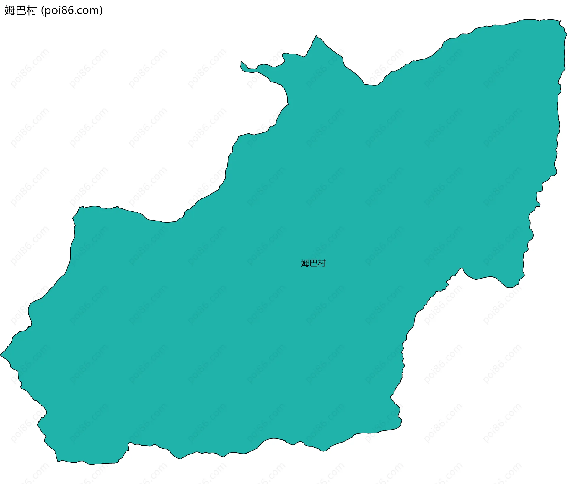 姆巴村边界地图