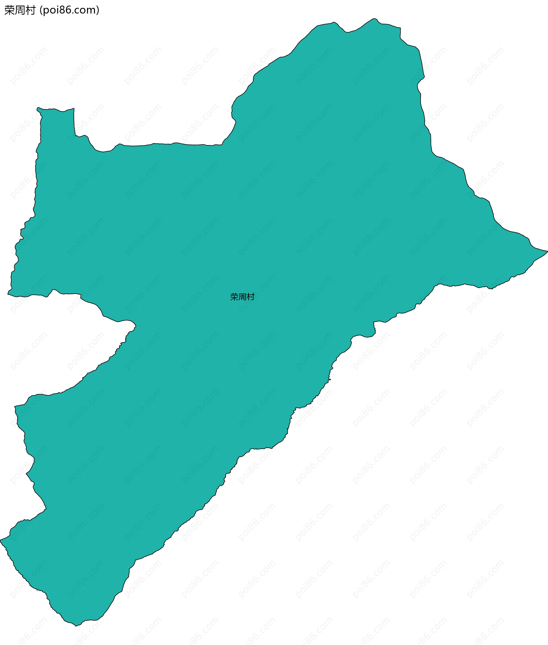 荣周村边界地图