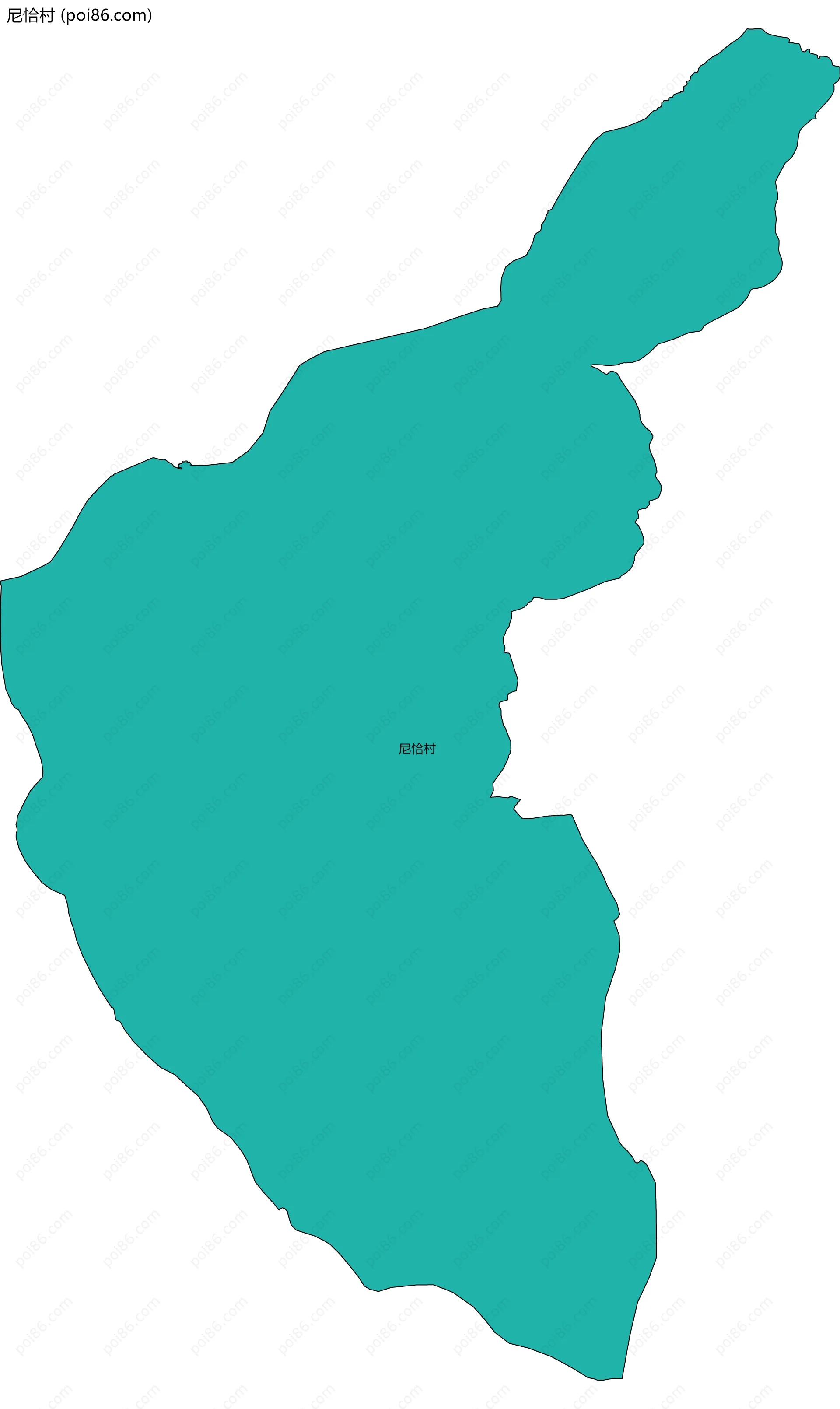 尼恰村边界地图