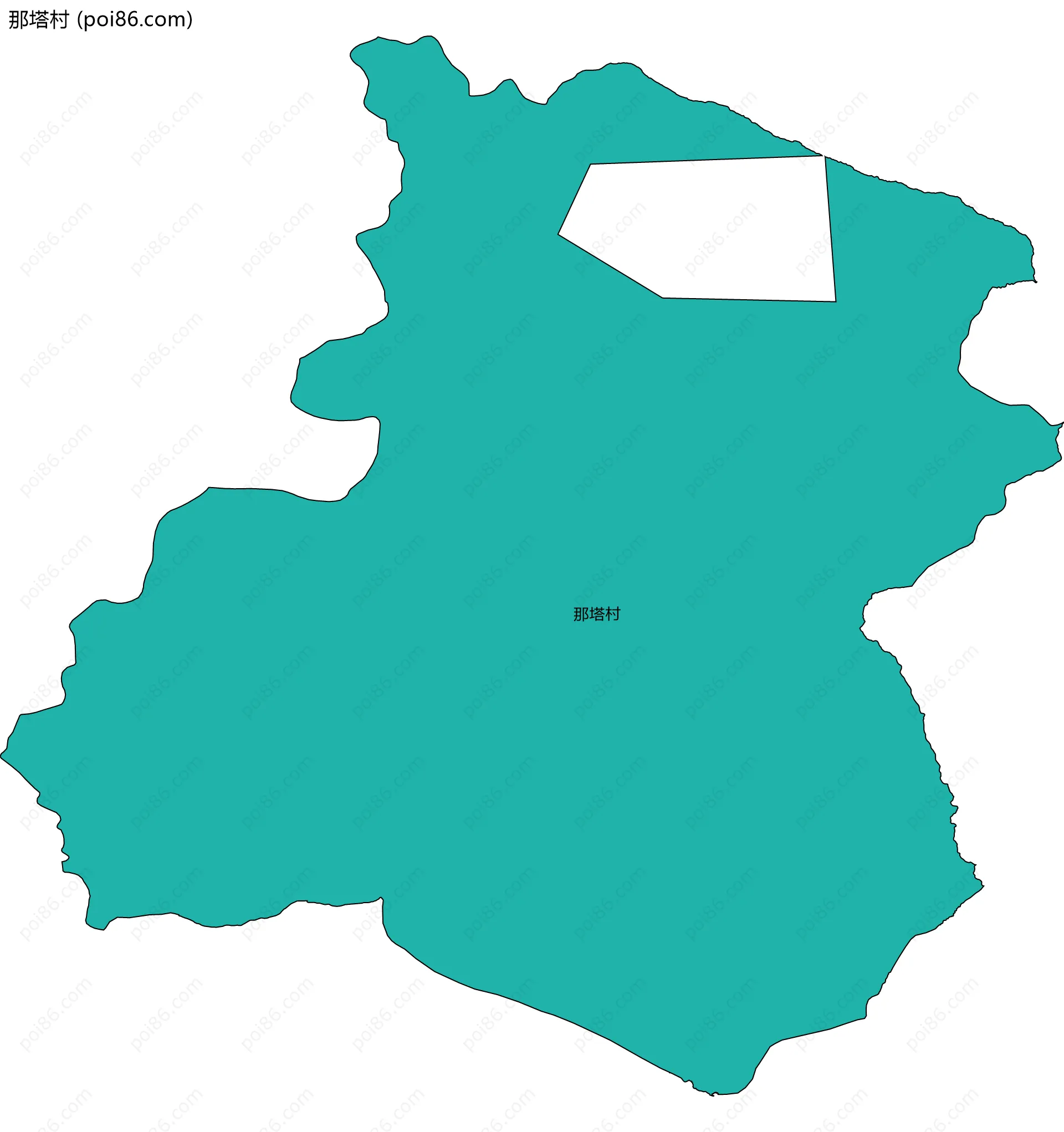 那塔村边界地图