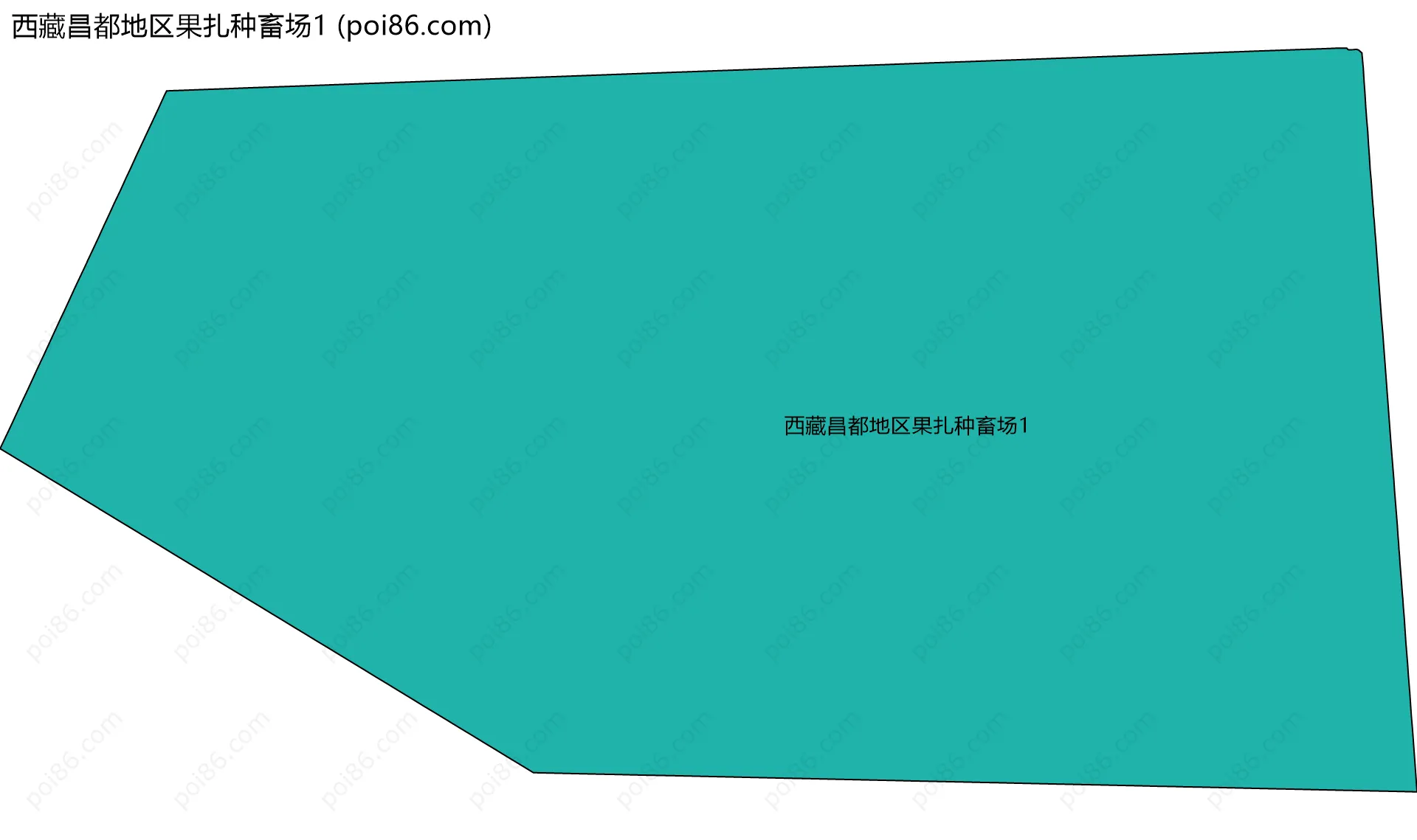 西藏昌都地区果扎种畜场1边界地图