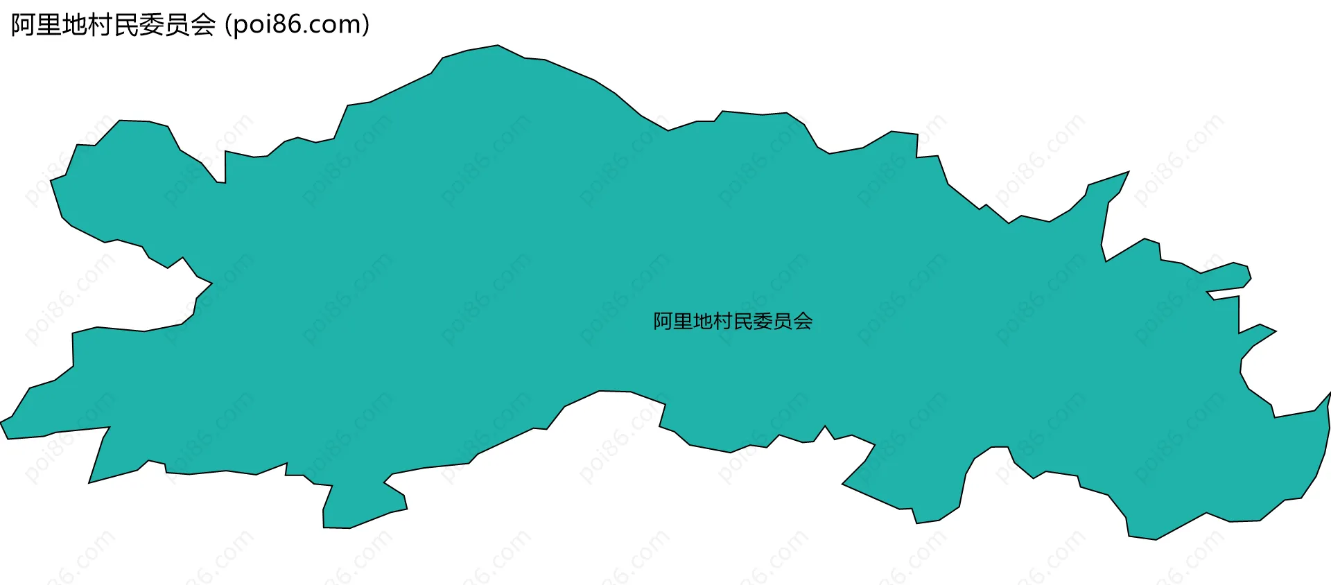 阿里地村民委员会边界地图