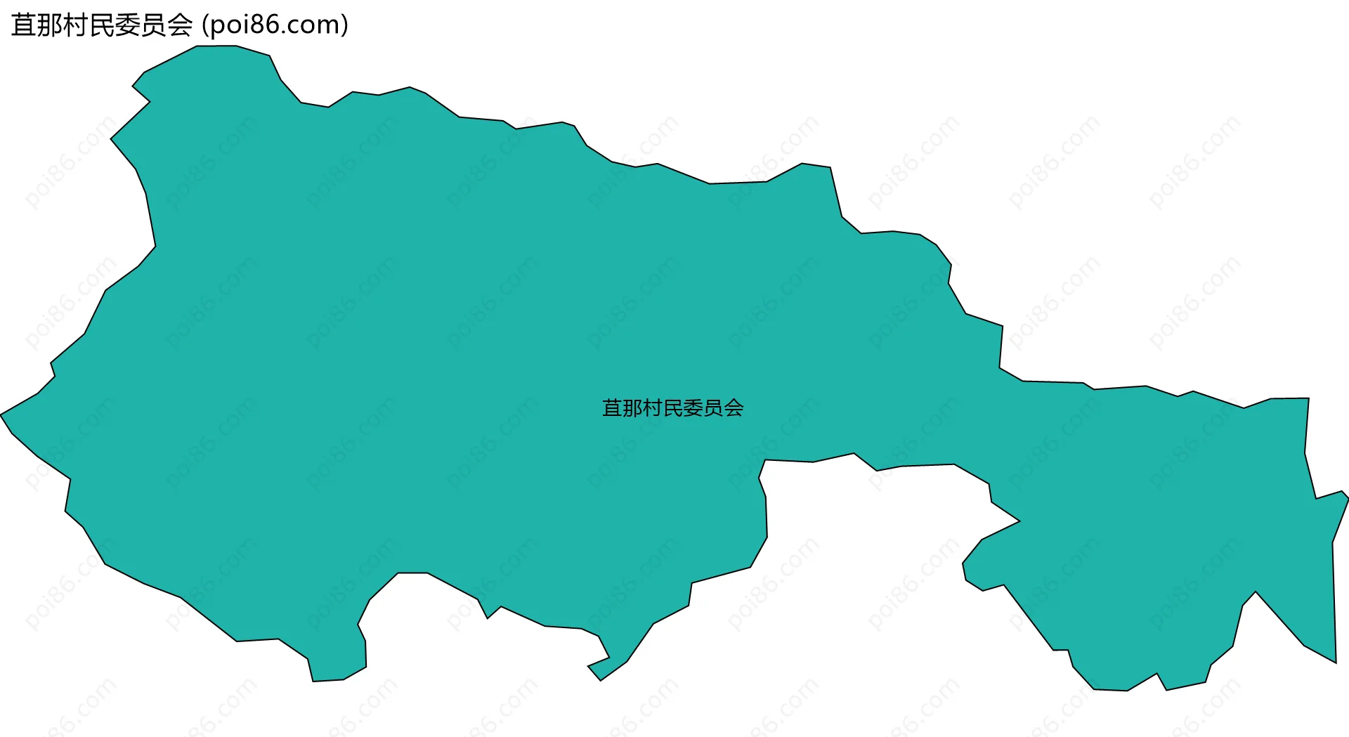 苴那村民委员会边界地图