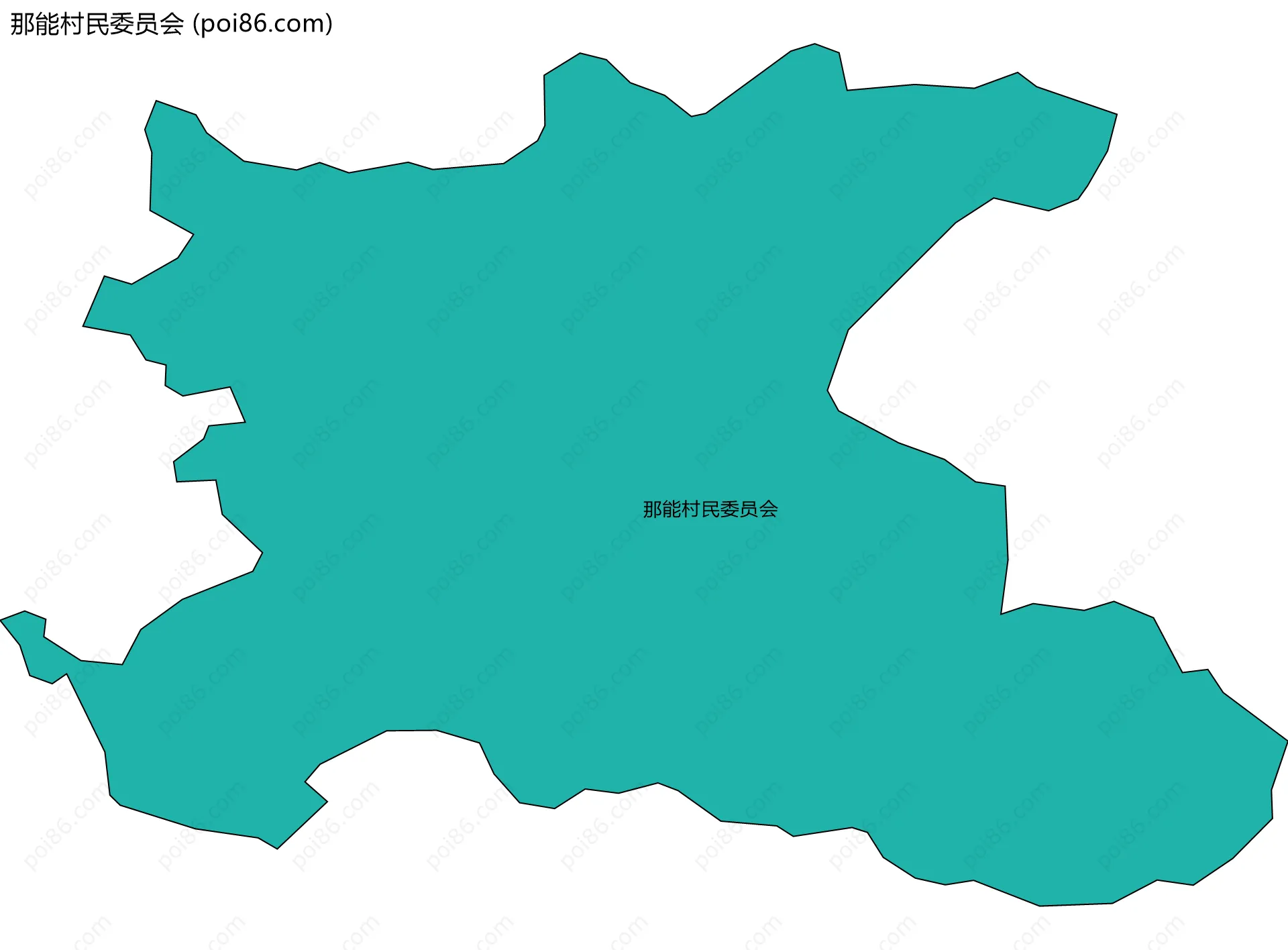 那能村民委员会边界地图