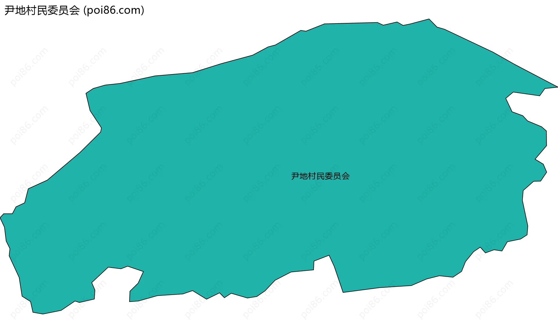 尹地村民委员会边界地图