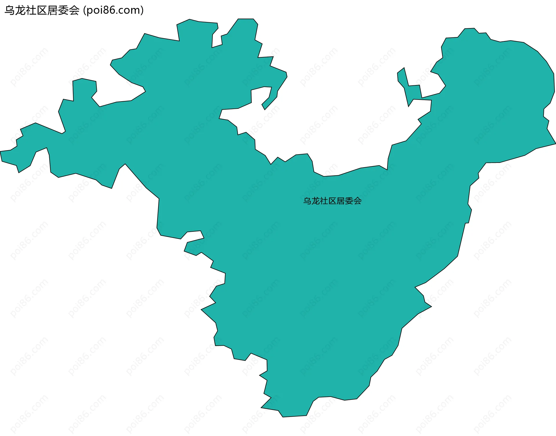 乌龙社区居委会边界地图