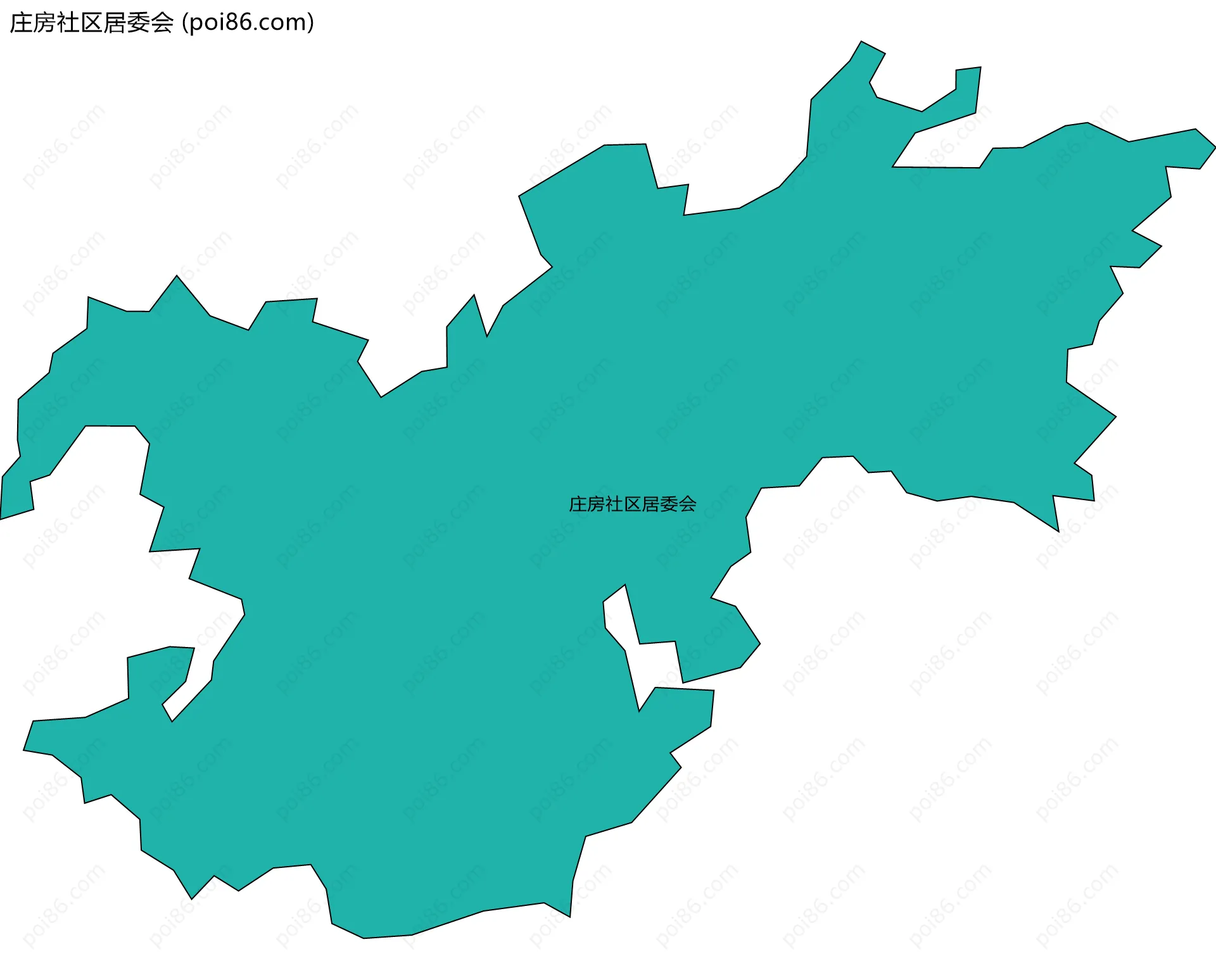 庄房社区居委会边界地图