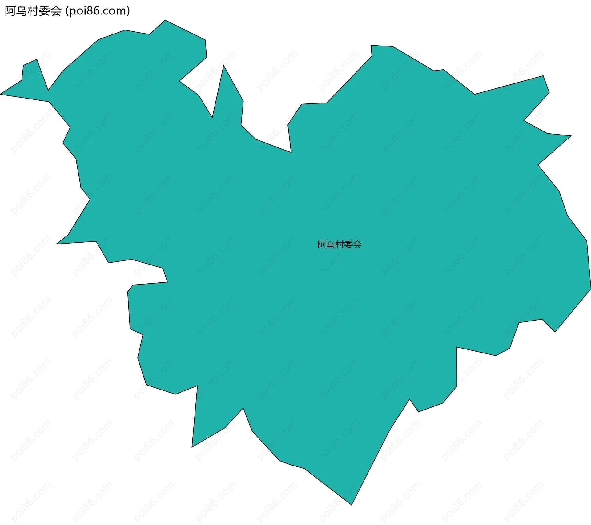 阿乌村委会边界地图