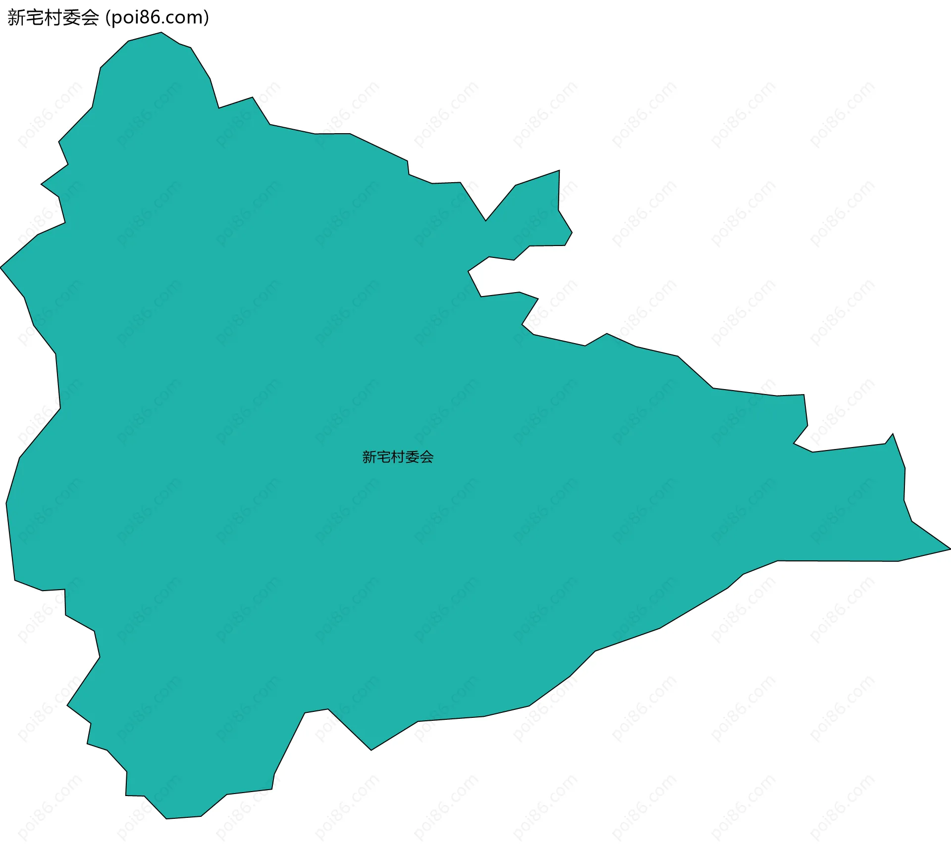 新宅村委会边界地图