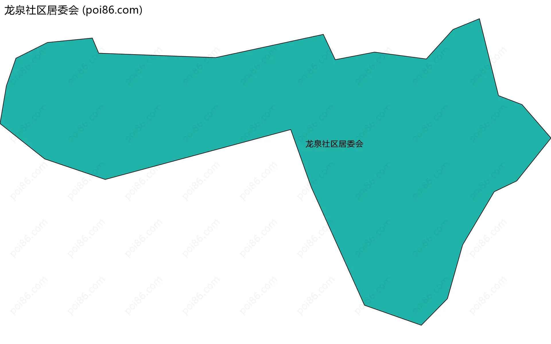 龙泉社区居委会边界地图