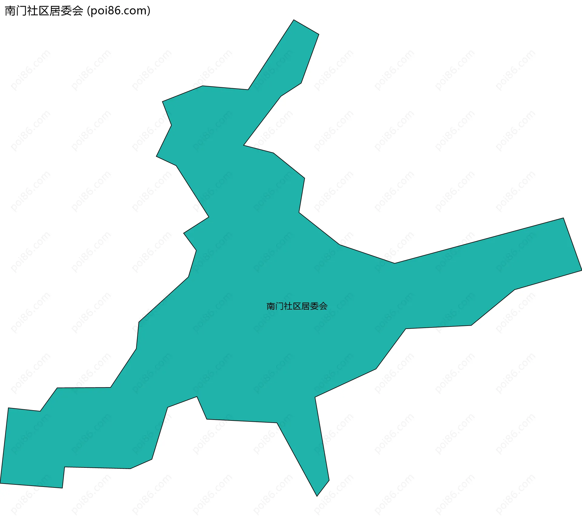 南门社区居委会边界地图