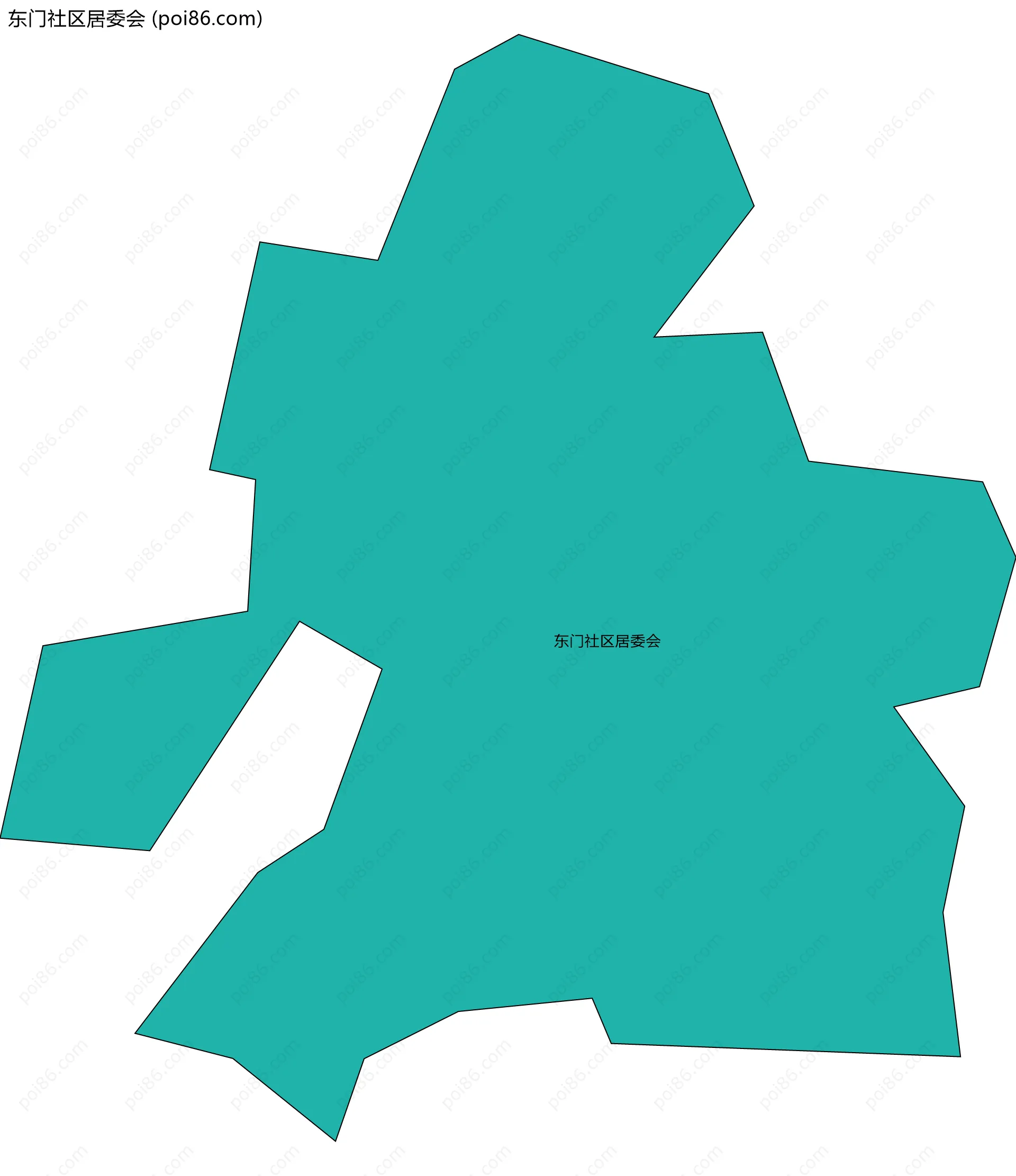 东门社区居委会边界地图
