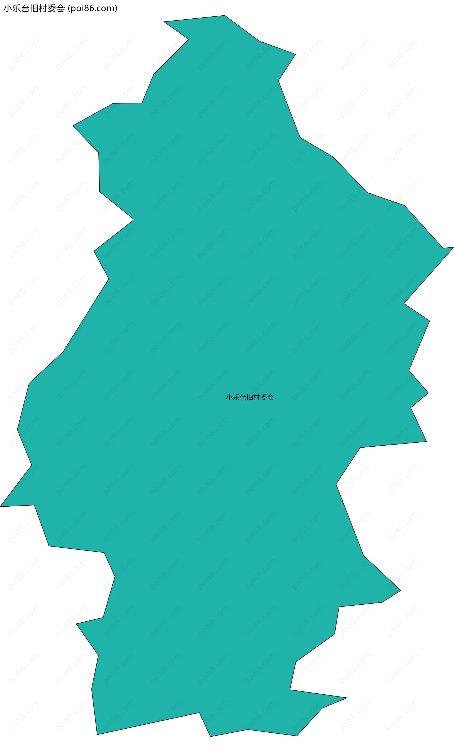 小乐台旧村委会边界地图