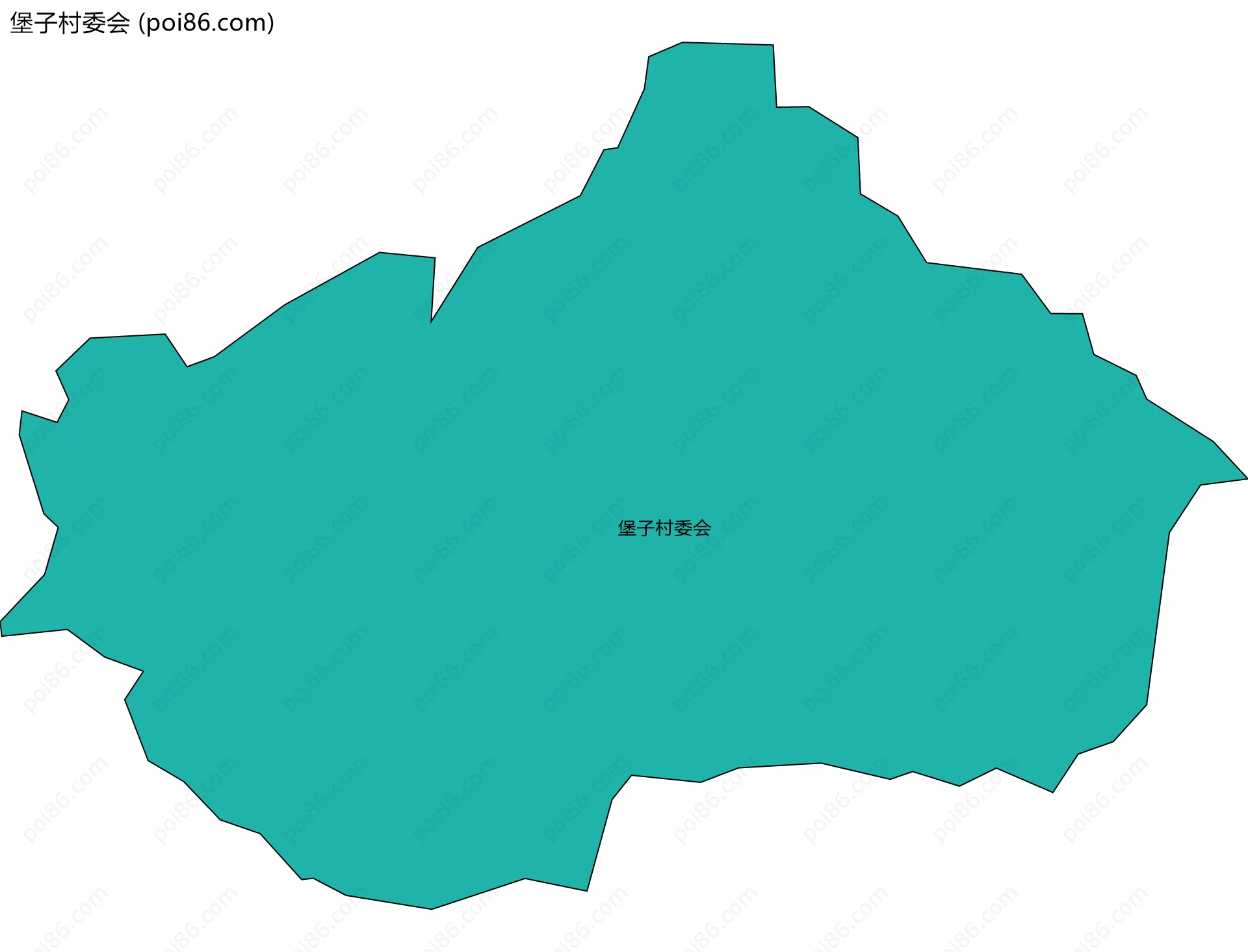 堡子村委会边界地图