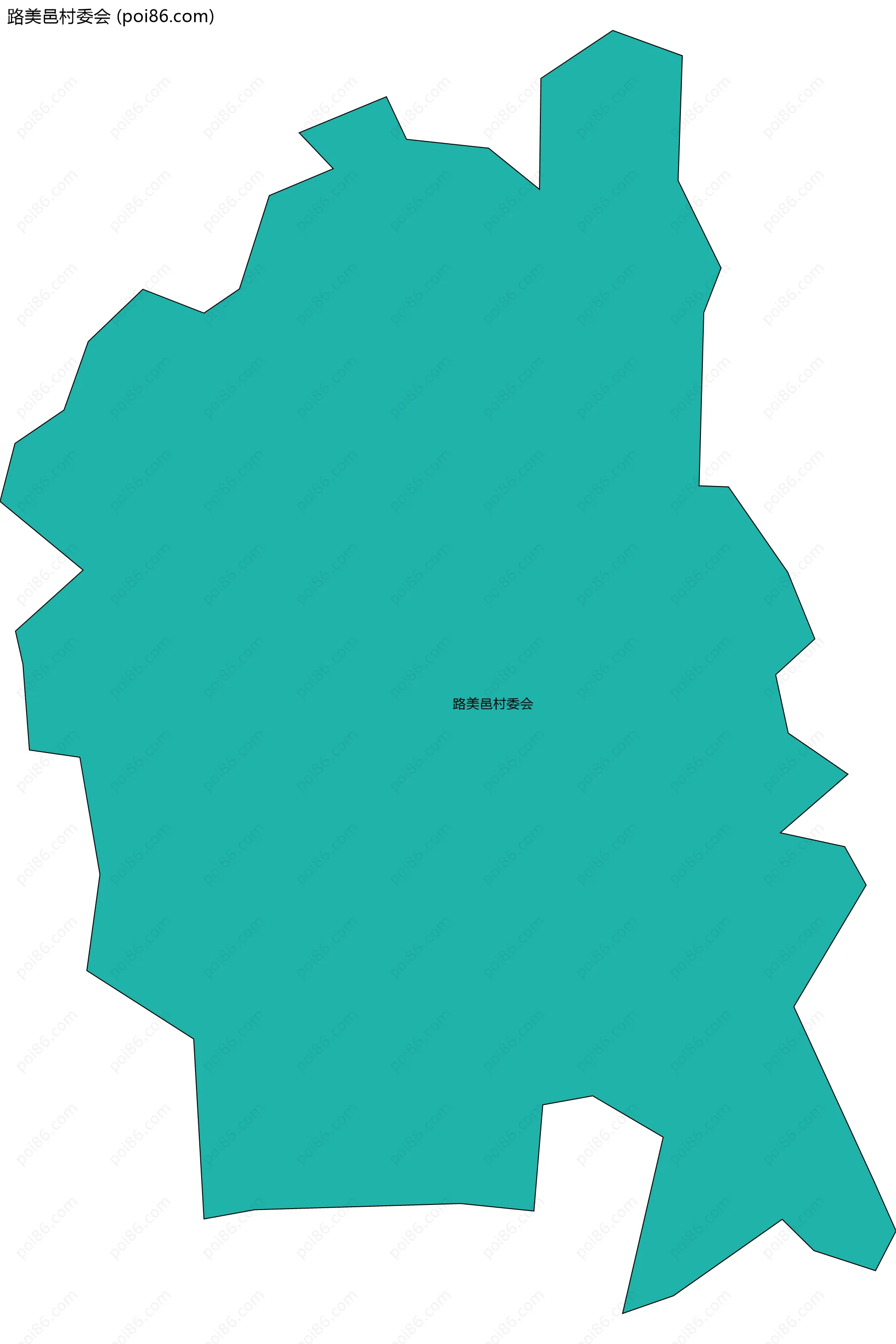 路美邑村委会边界地图