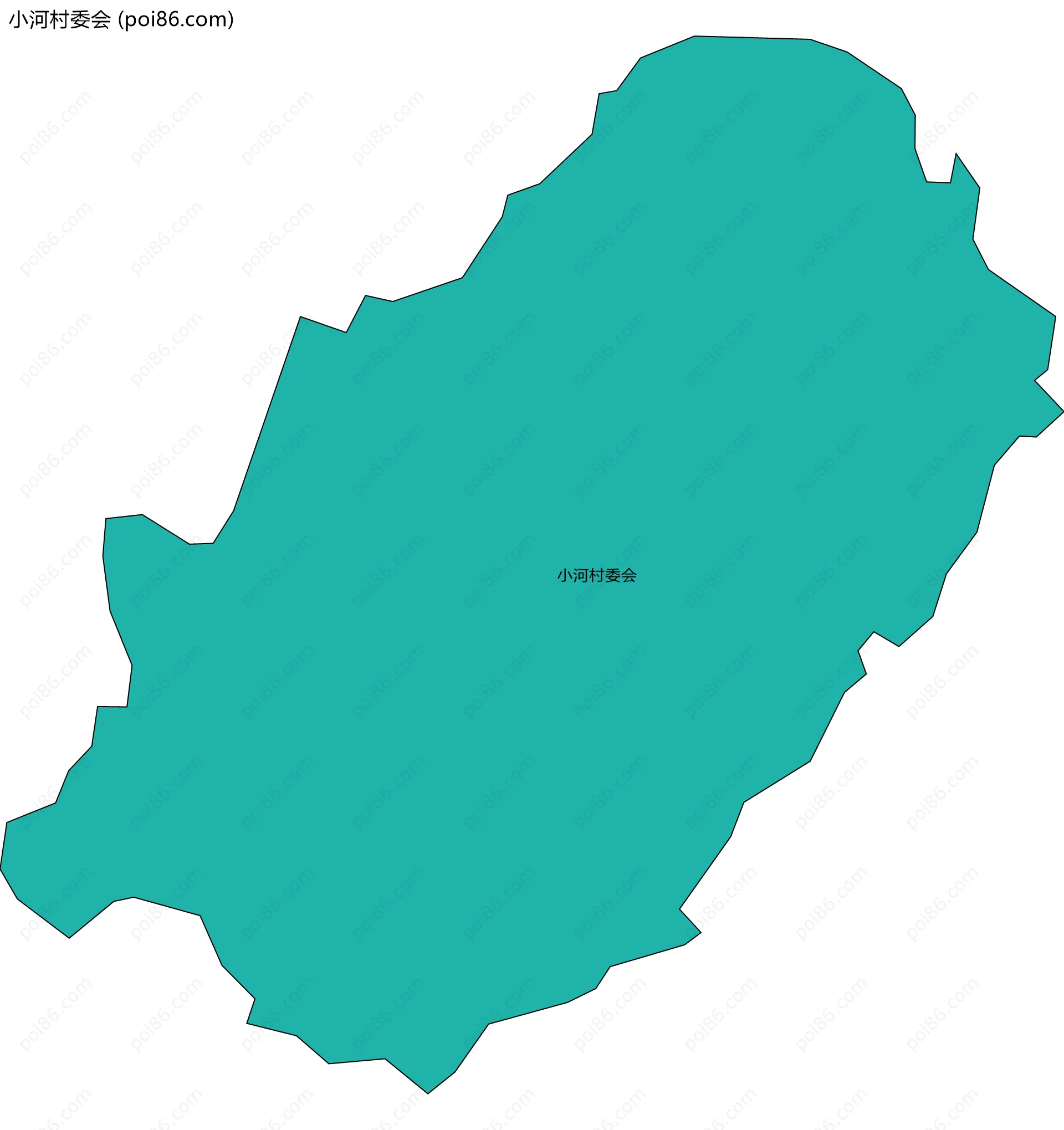 小河村委会边界地图