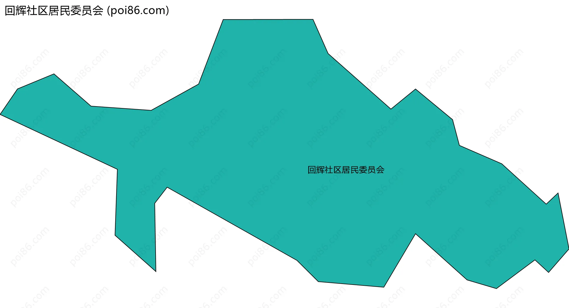 回辉社区居民委员会边界地图