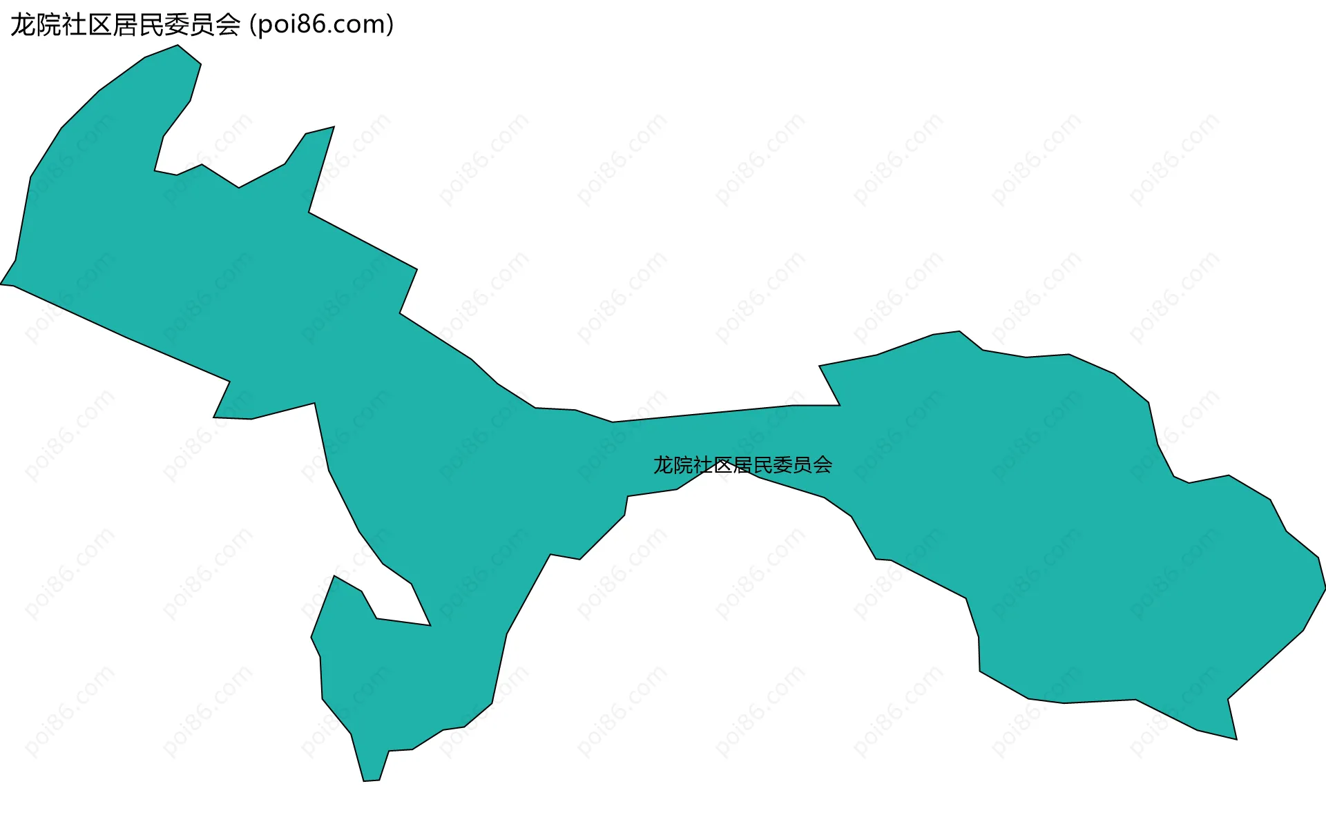 龙院社区居民委员会边界地图