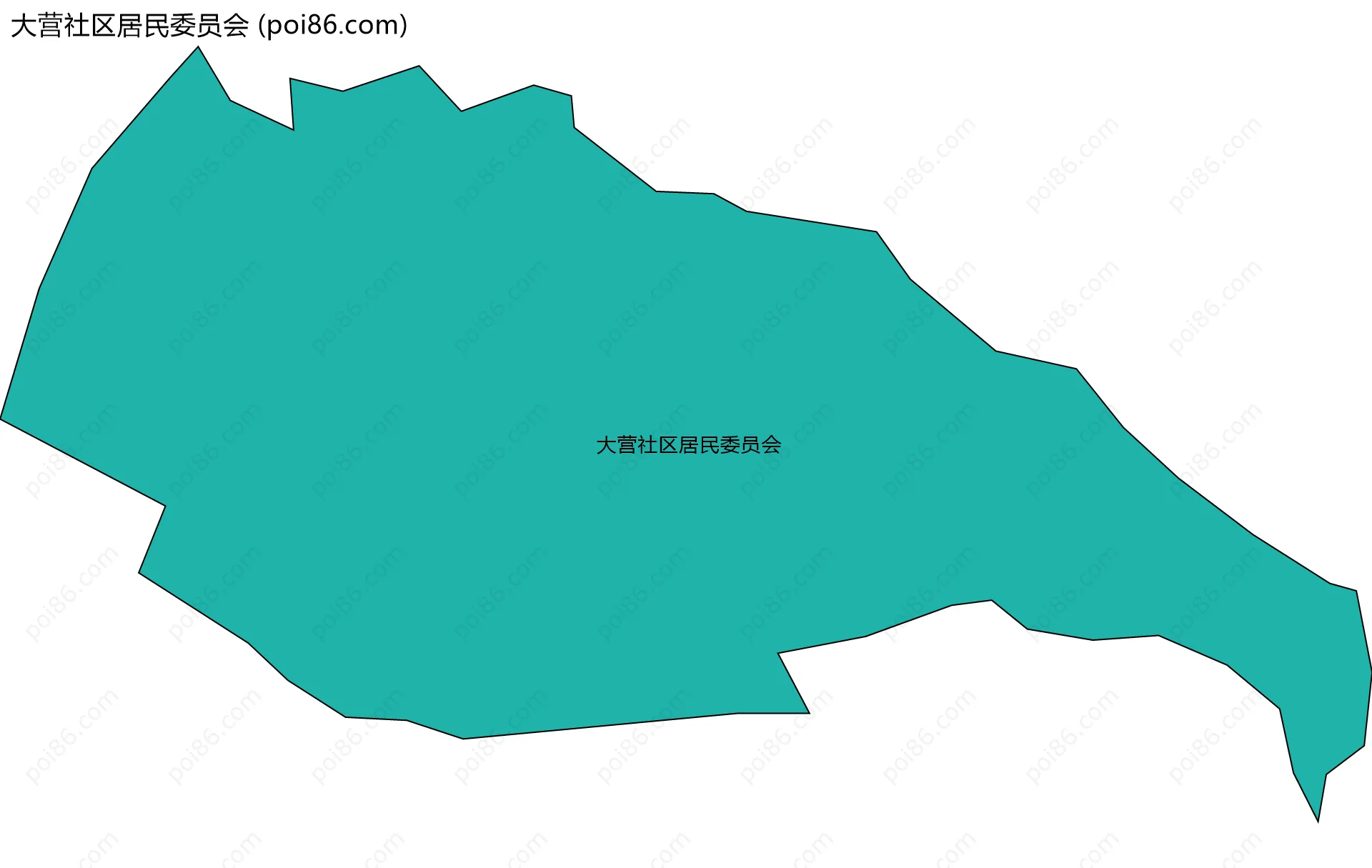 大营社区居民委员会边界地图